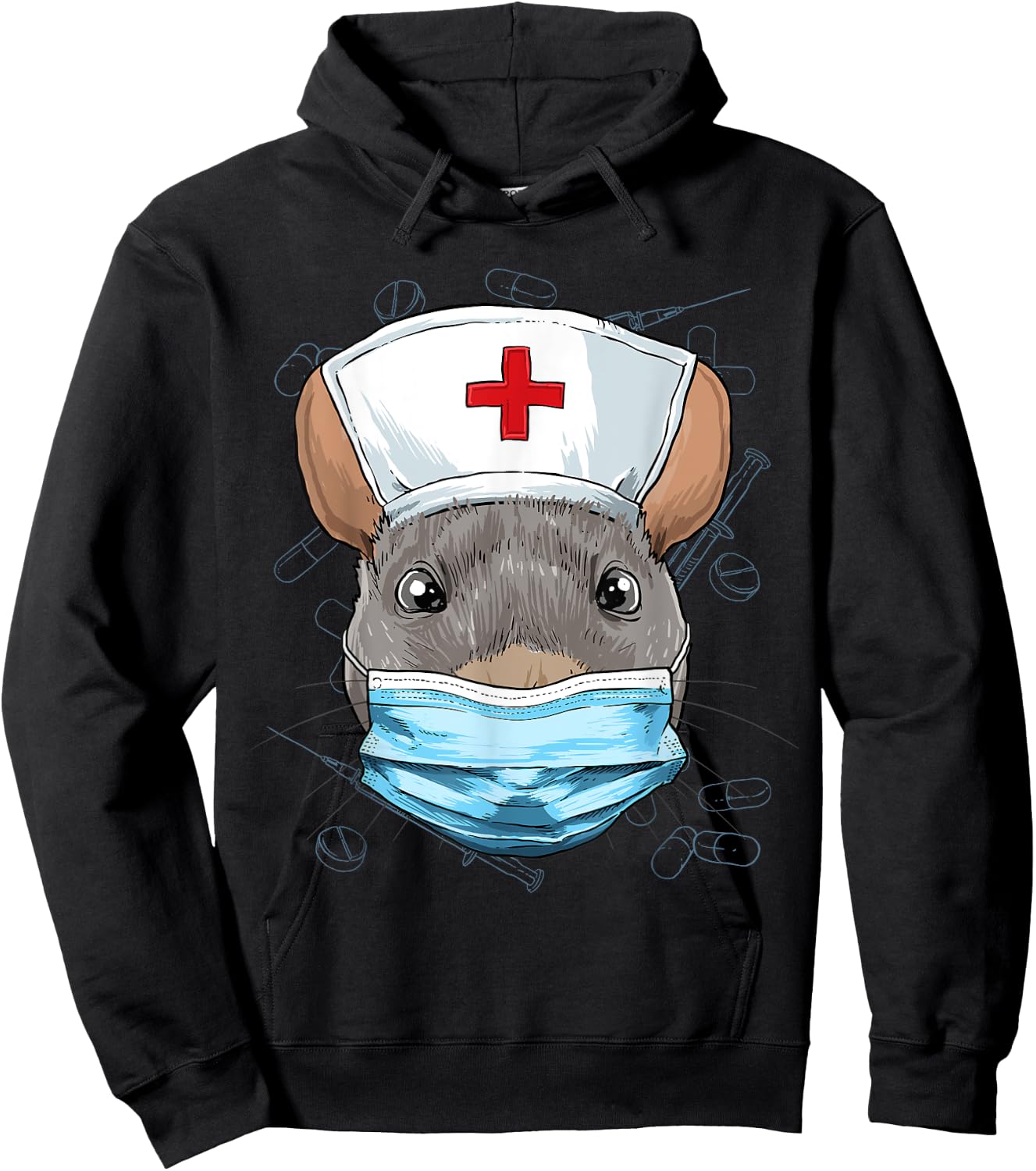 Rat Nurse Practitioner RN Nursing School Graduation Hoodie - Hoodie | Black