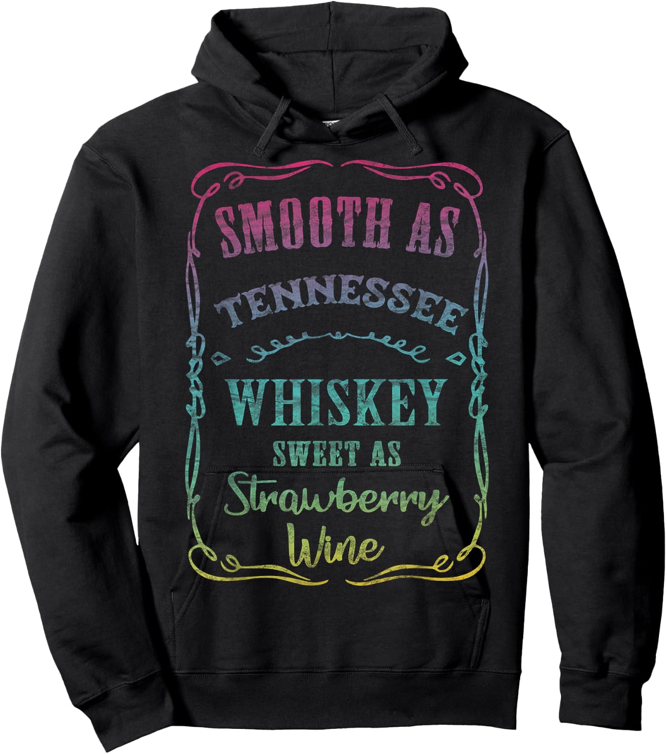 Smooth as Tennessee Whiskey Funny Humour Vacation Hoodie - Hoodie | Black