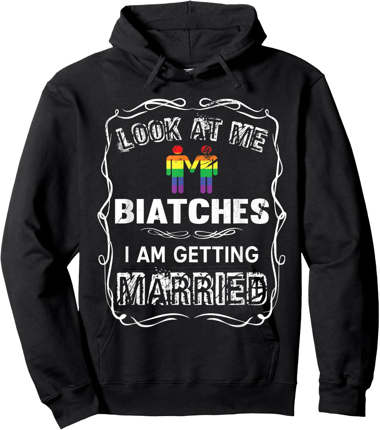 Hen Party LGBT Party Wedding Gay Pride Hoodie - Hoodie | Black