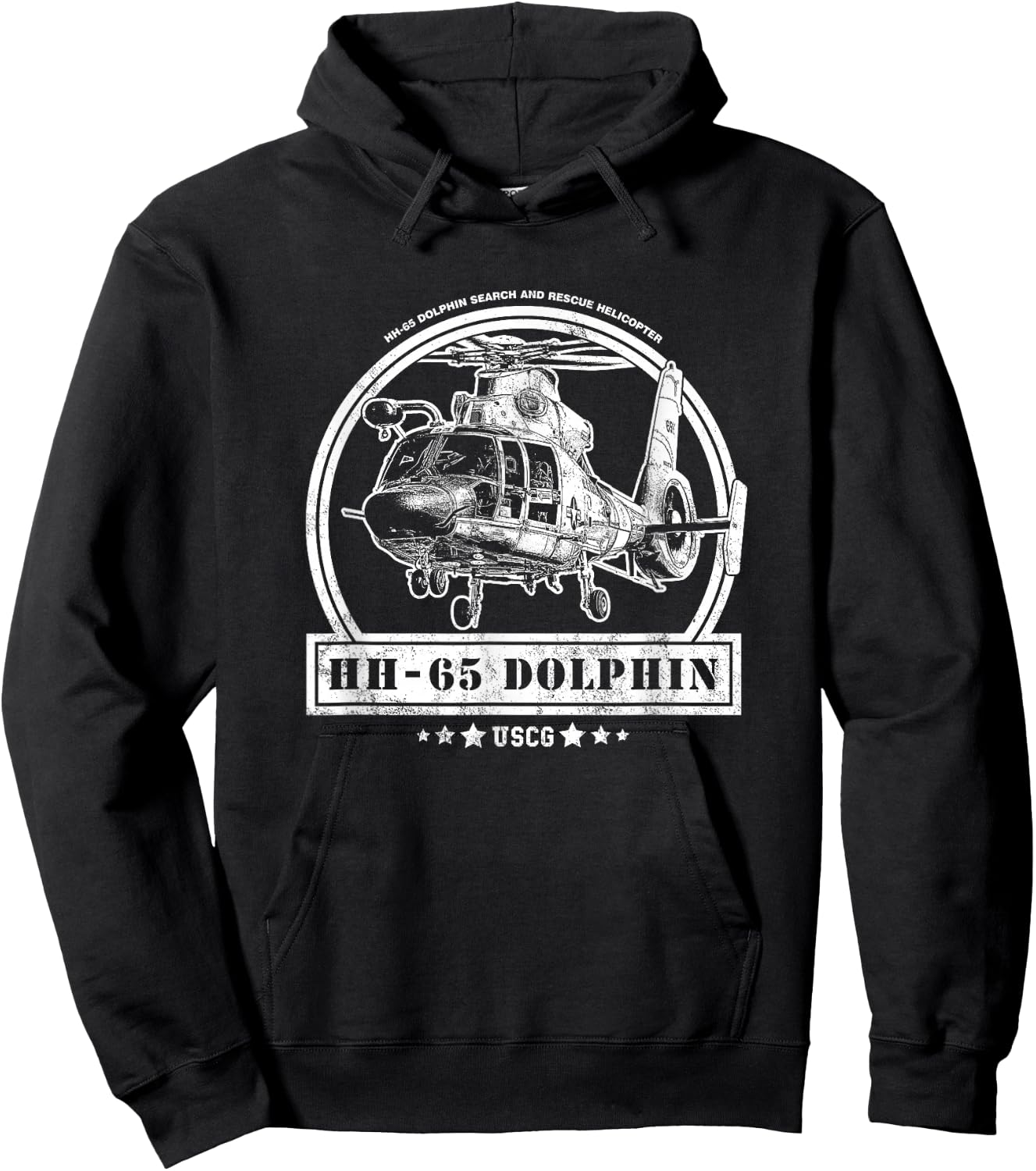 HH-65 Dolphin Helicopter Hoodie - Hoodie | Black