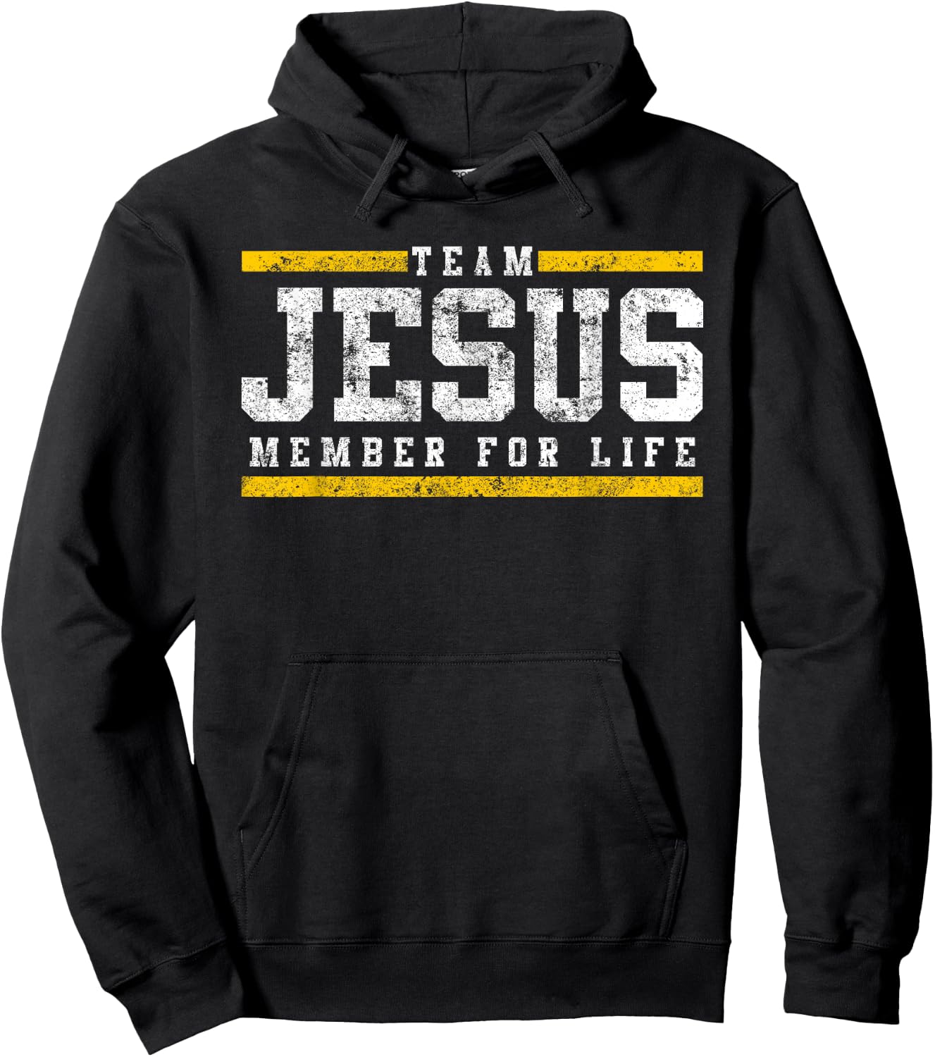 Team Jesus Member For Life Church Men Women Kids Hoodie - Hoodie | Black