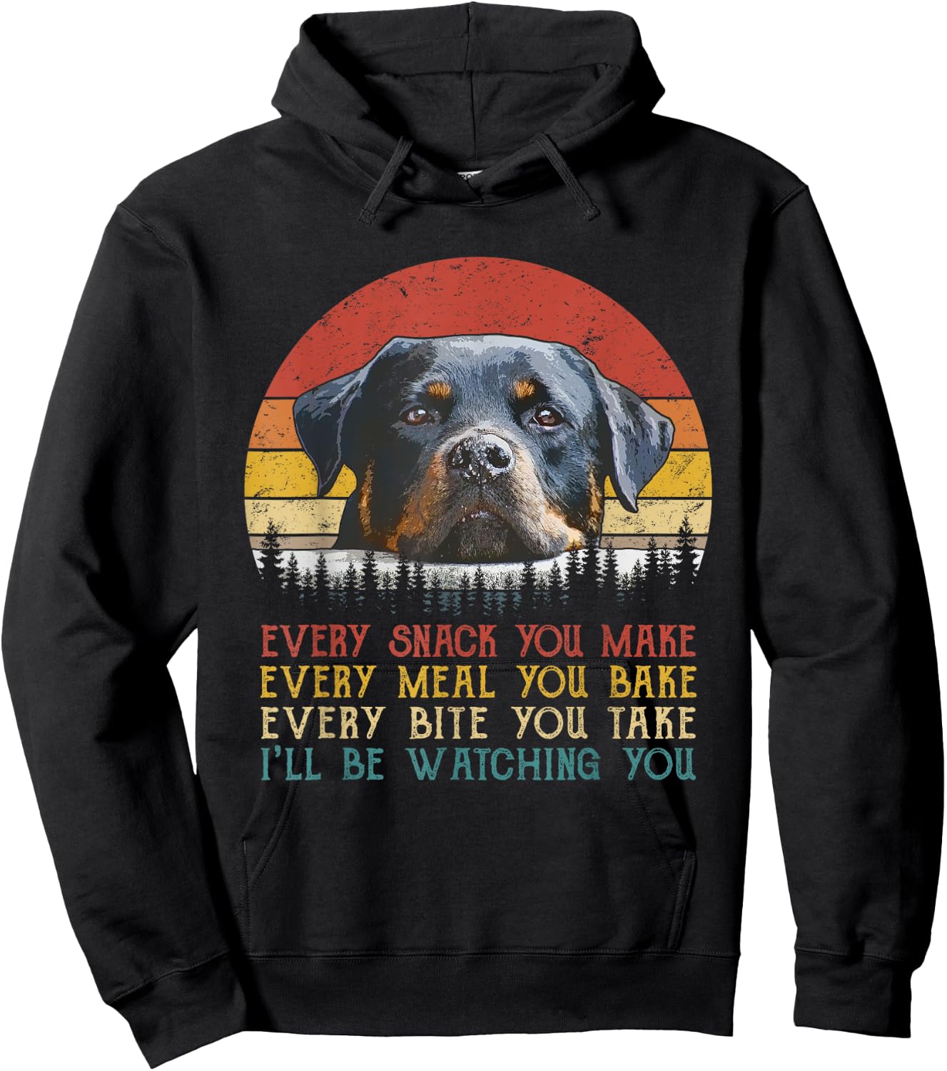 Every Snack You Make Dog Shirt Rottie Mom Cute Rottweiler Hoodie - Hoodie | Black