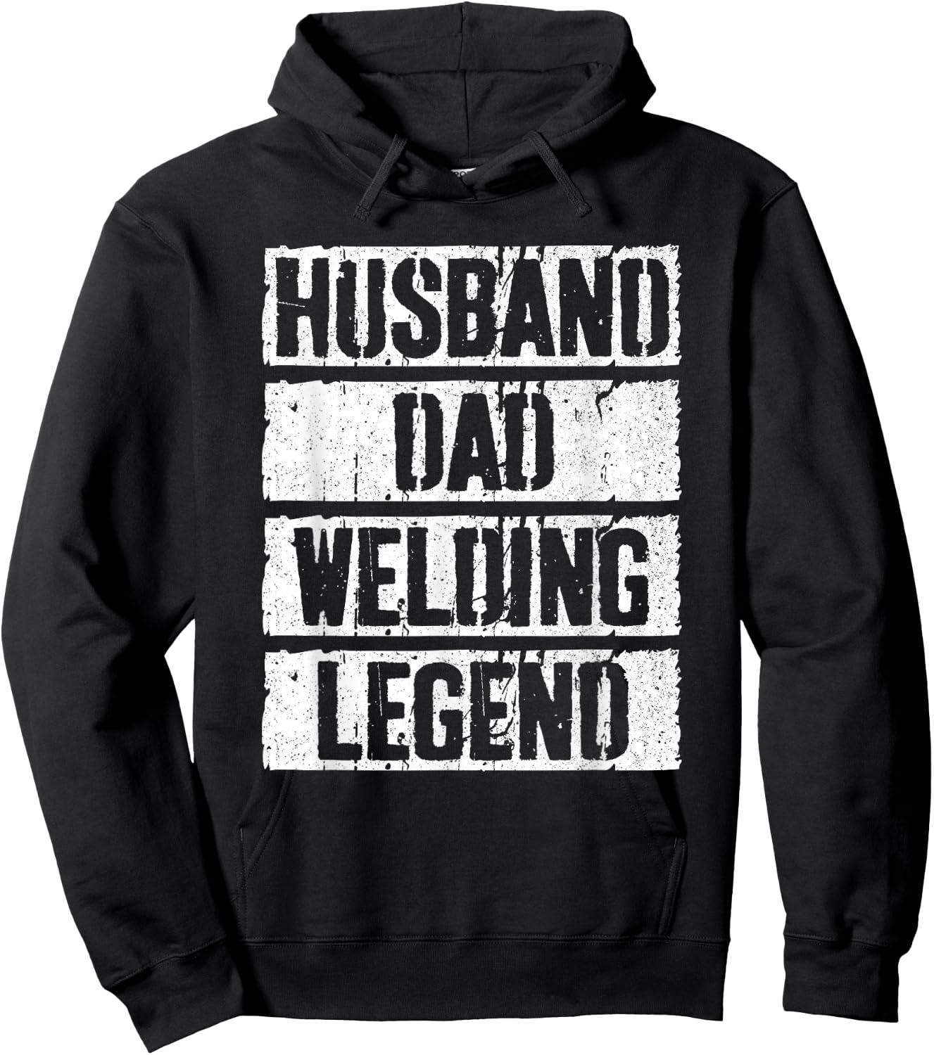 Husband Dad Welding Legend Shirt Welder Men Fathers Day Hoodie - Hoodie | Black