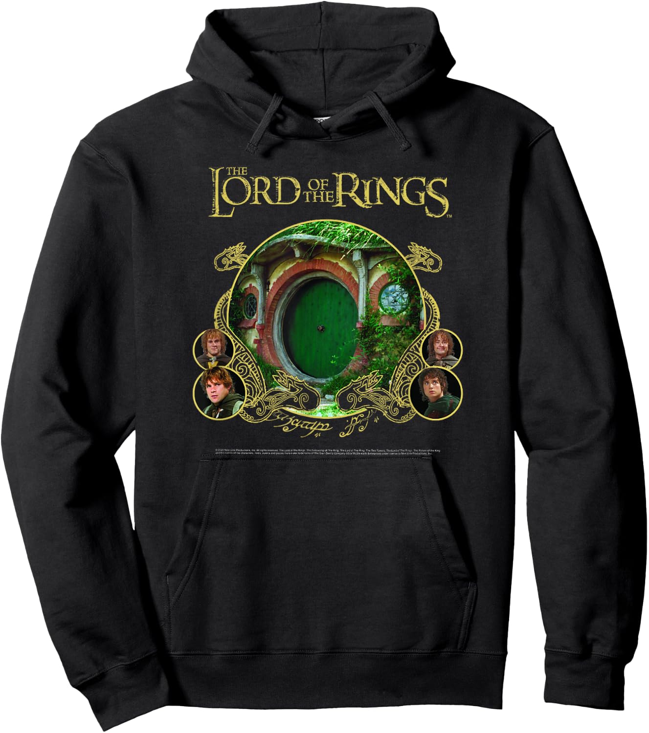 Lord of The Rings Shire Group Poster Hoodie - Hoodie | Black