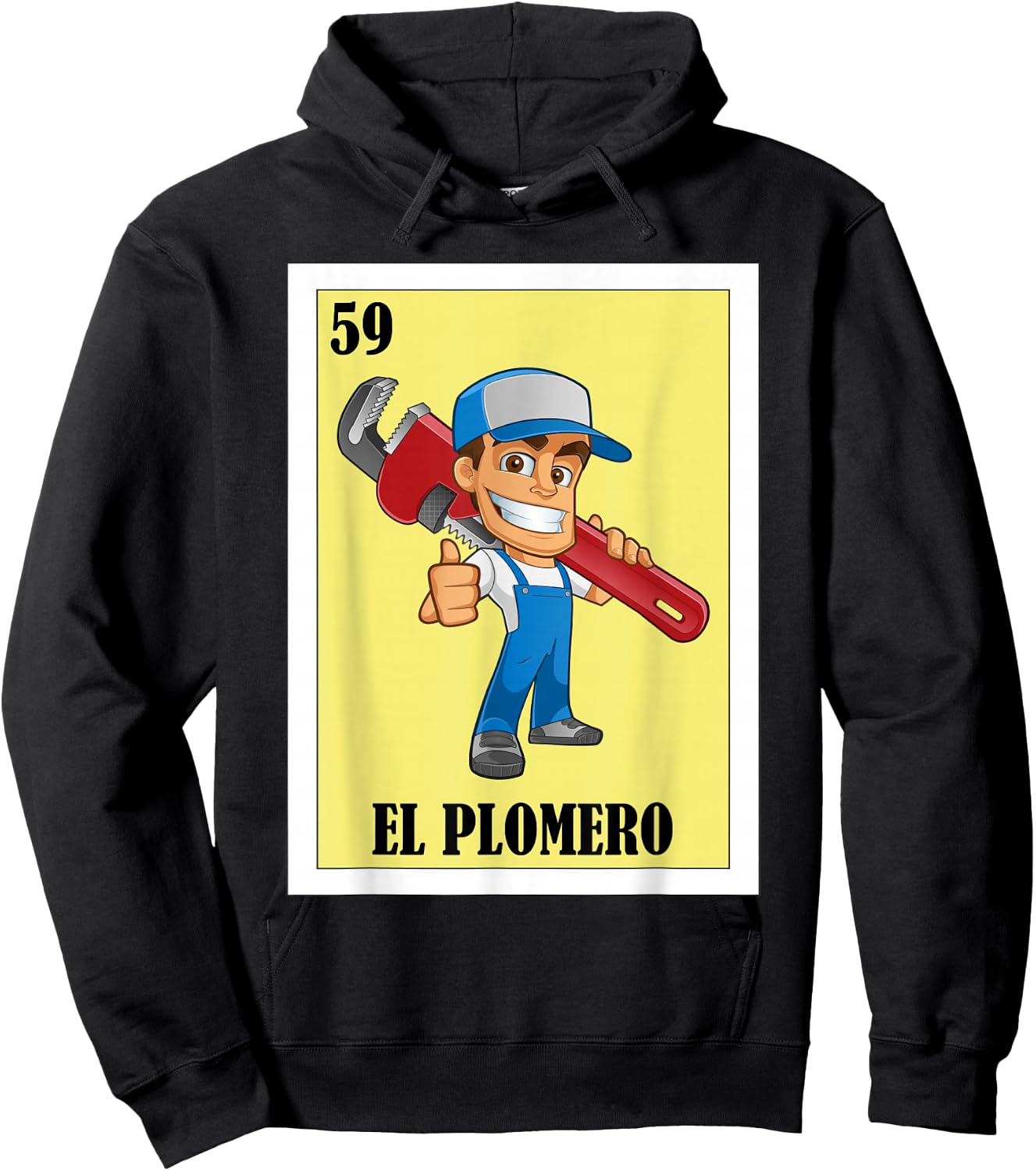 Funny Mexican Design for Plumbers - El Plomero Hoodie - Hoodie | Black