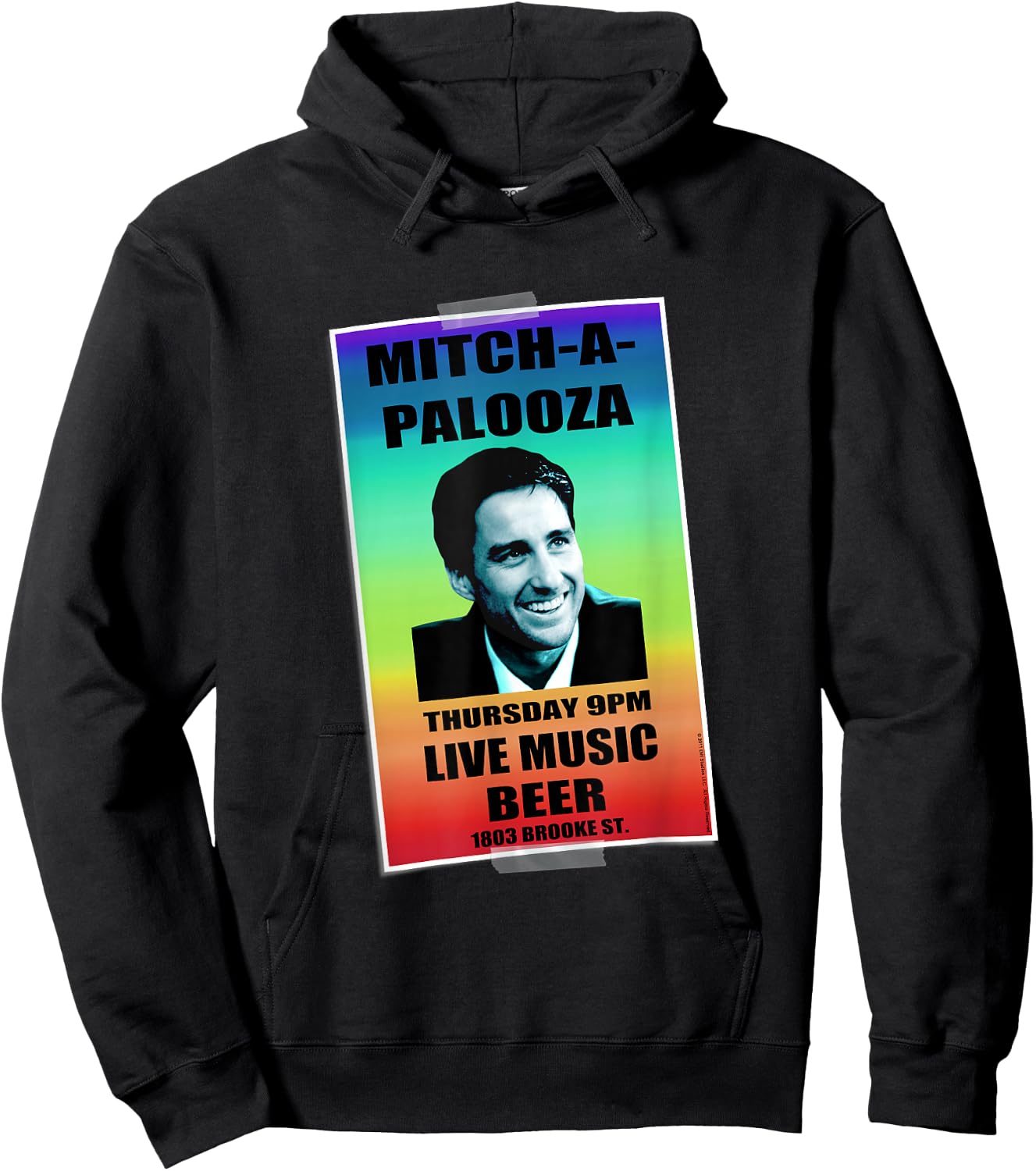 Old School Rainbow Mitchapalooza Hoodie - Hoodie | Black