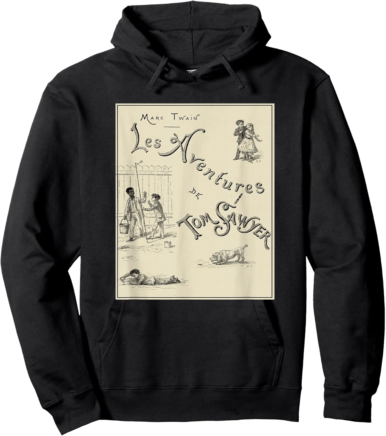 The Adventures of Tom Sawyer - French Poster Hoodie - Hoodie | Black