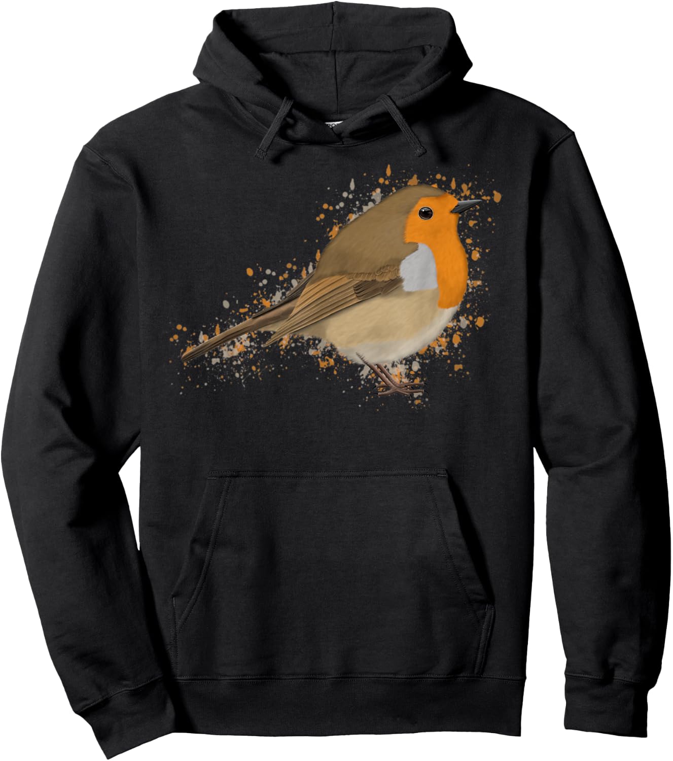 Robin Bird Birder Birdlover Birdwatcher Animal Biologist Hoodie - Hoodie | Black