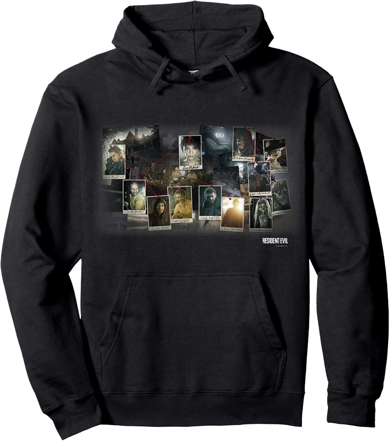 CAPCOM Official Merchandise RESIDENT EVIL 7,8 , Black Hoodie - Hoodie | Black