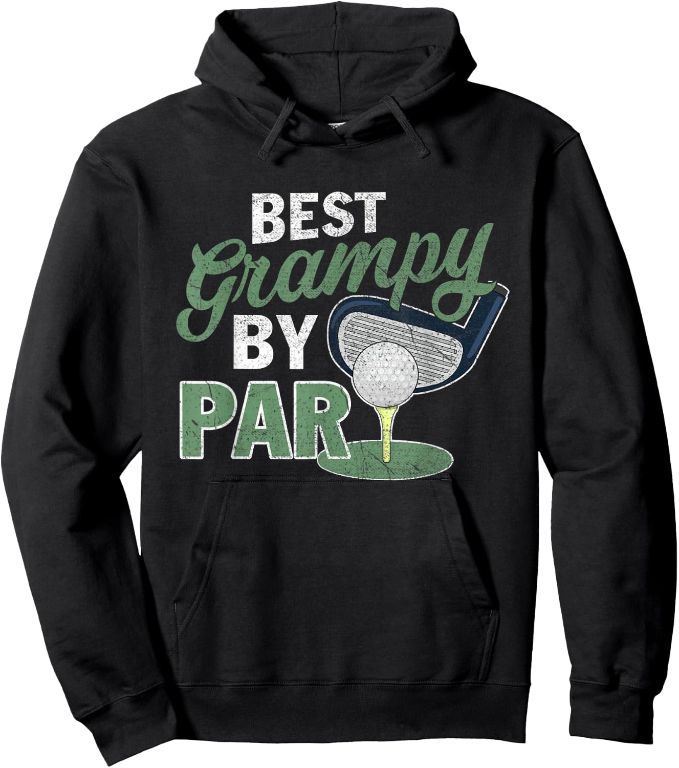 Best Grampy By Par Fathers Day Golf Sports Hoodie - Hoodie | Black
