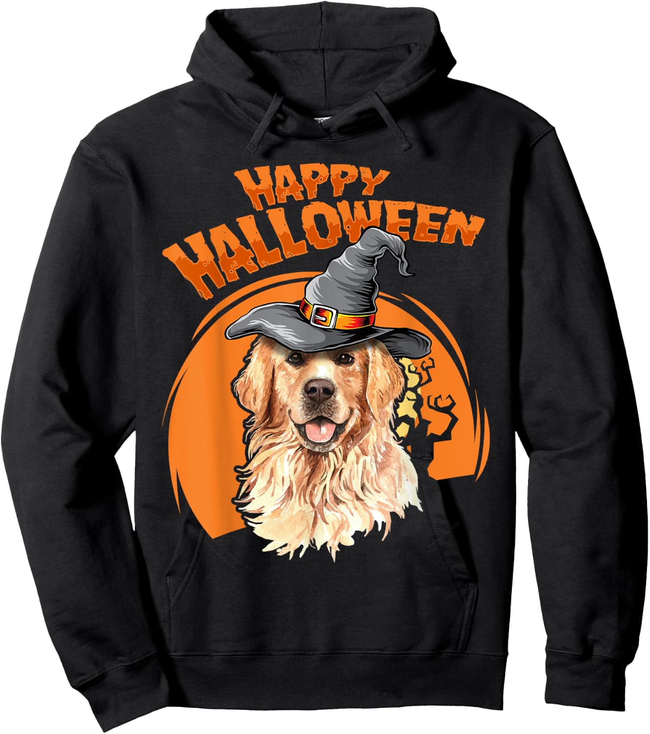 Golden Retriever Costumes For Halloween Dog Halloweenie Men Women Kids Hoodie - Hoodie | Black