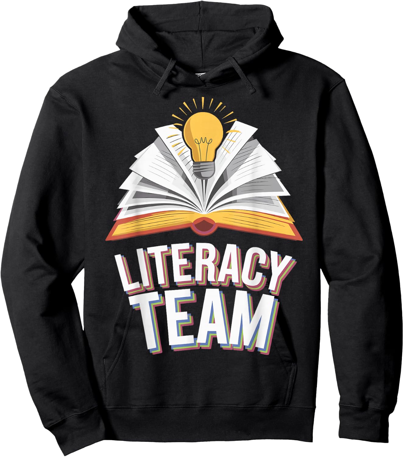 Literacy Team Teacher Hoodie - Hoodie | Black