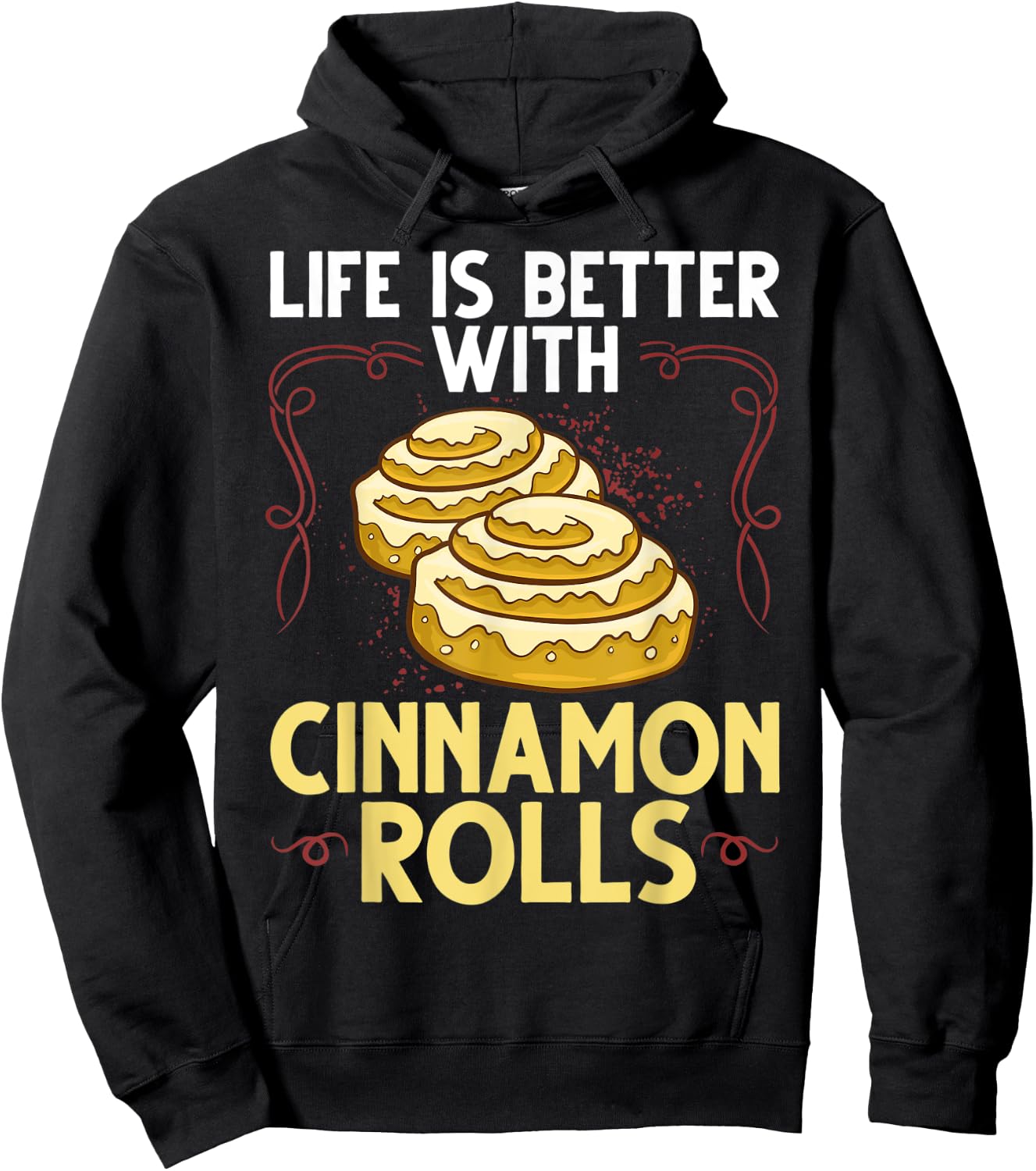 Cinnamon Roll Buns Recipe Gluten Free Keto Hoodie - Hoodie | Black