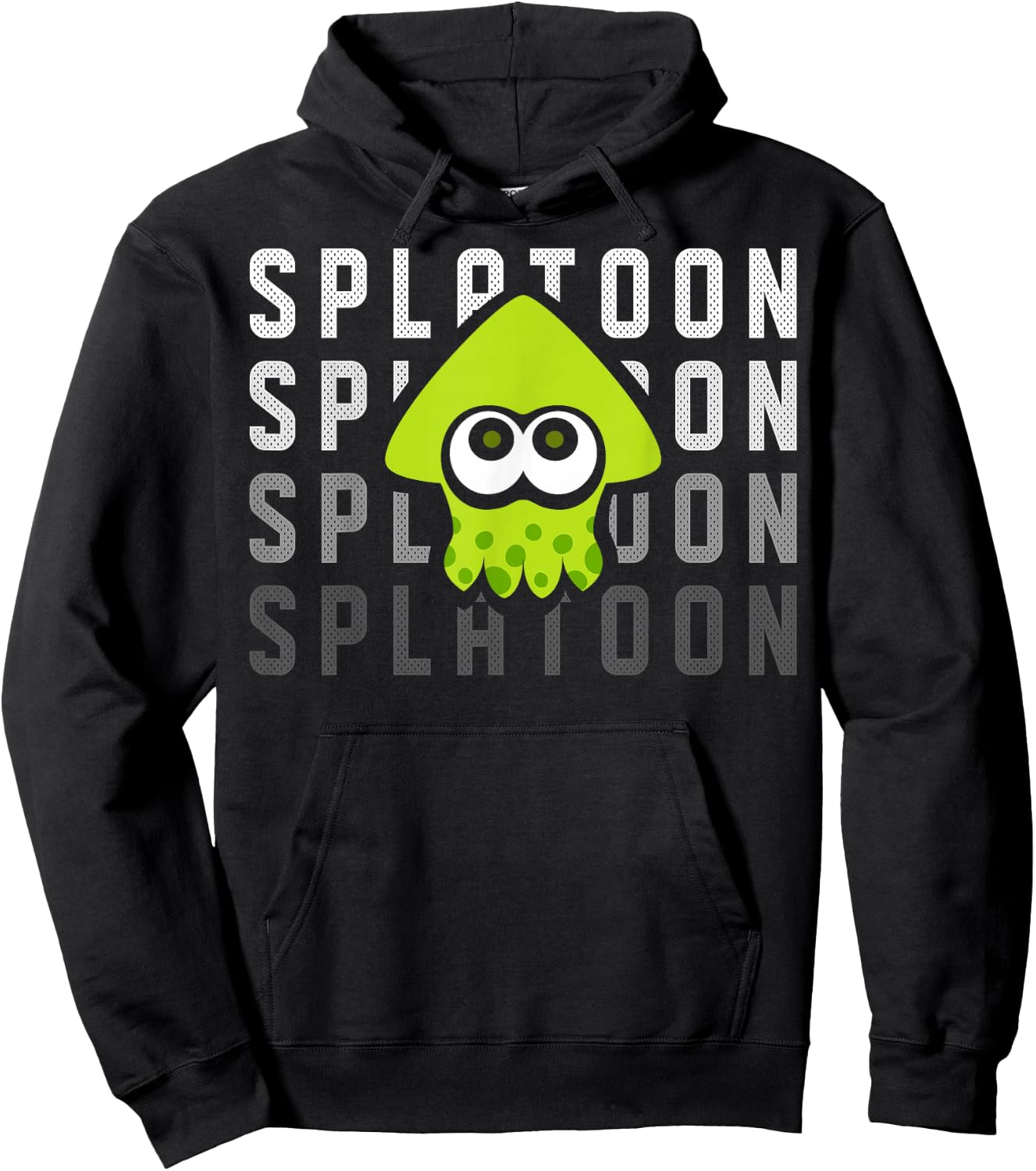 Nintendo Splatoon Gradient Green Squid Graphic Hoodie - Hoodie | Black
