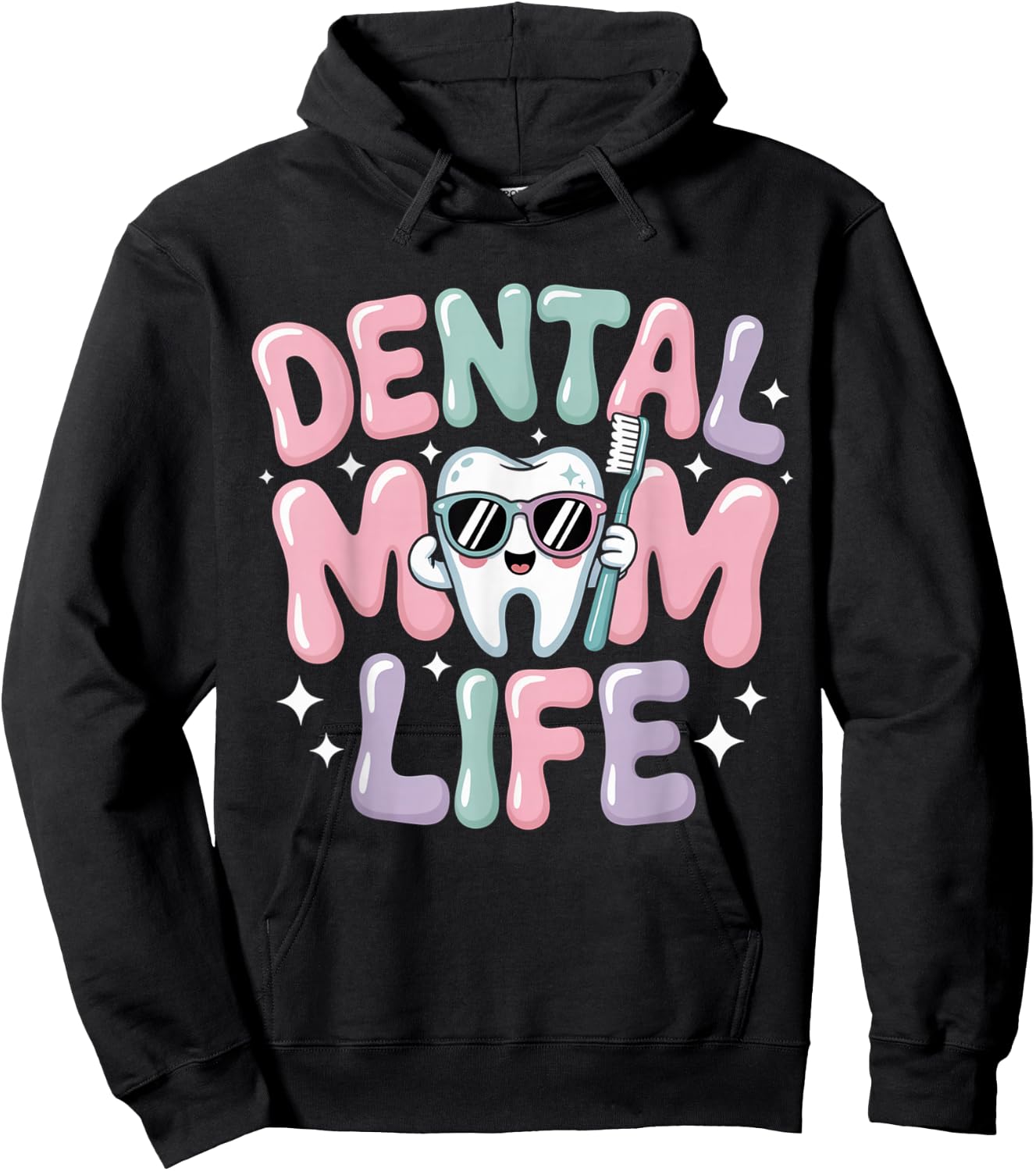Dental Mommy Women Oral Hygienist Dentists Smile Hoodie - Hoodie | Black