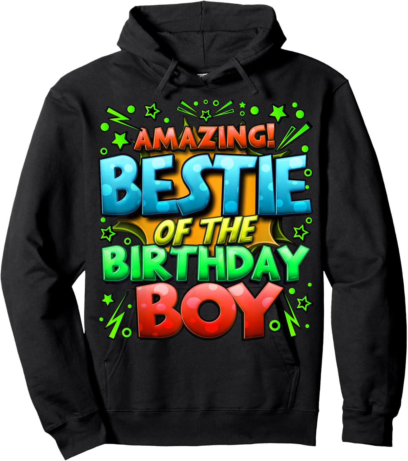 Best Friend of the Birthday Boy Matching Family Bestie Hoodie - Hoodie | Black