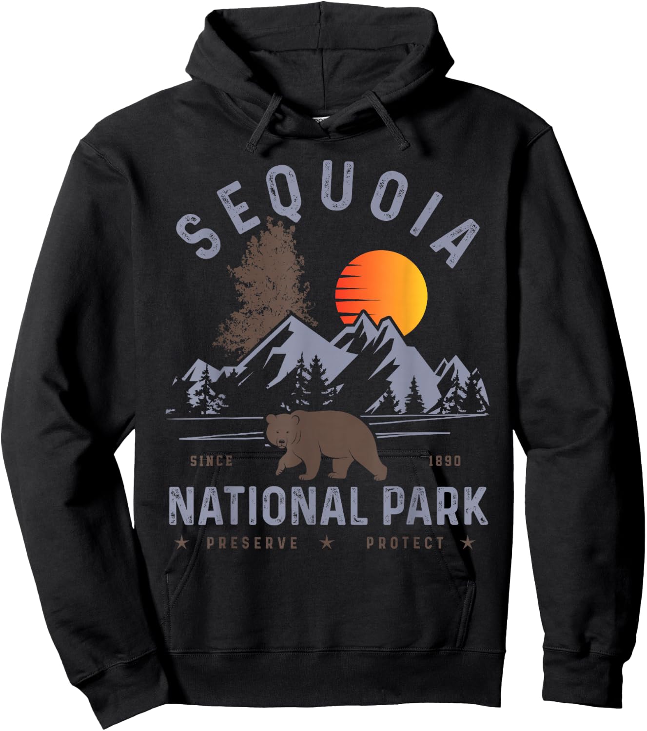 Sequoia National Park Shirt Vintage Sequoia Shirt Sequoia Hoodie - Hoodie | Black