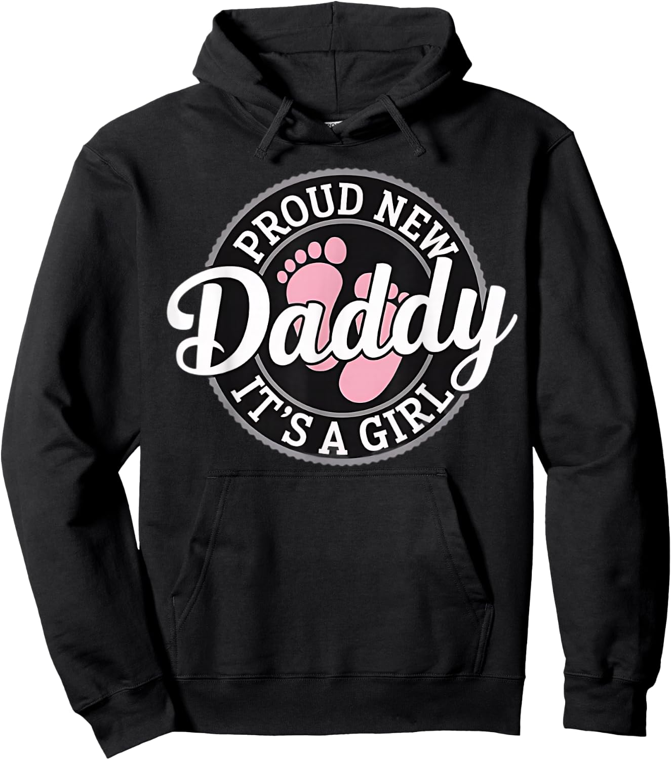 New Dad Est. 2026 Father 2026 Girl Boy Dad 2026 Baby Daddy Hoodie - Hoodie | Black