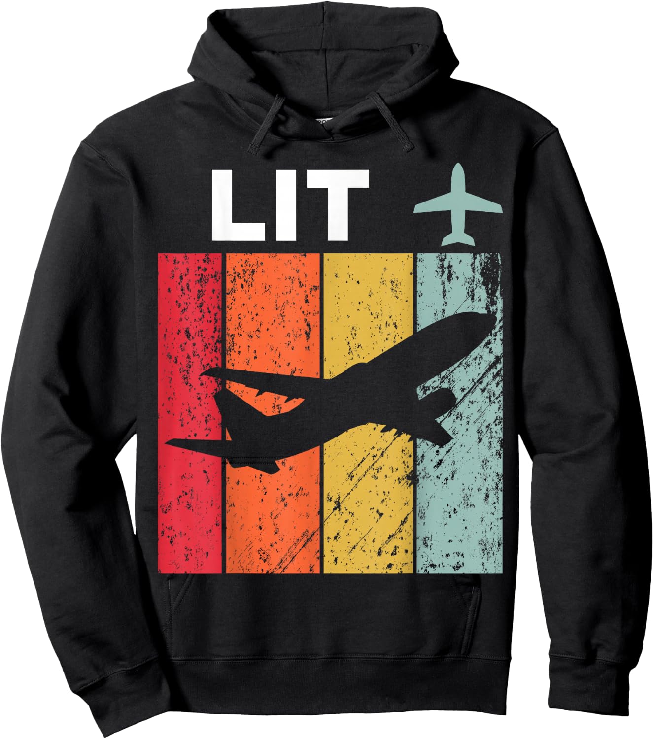 T-Shirt Hoodie - Hoodie | Black