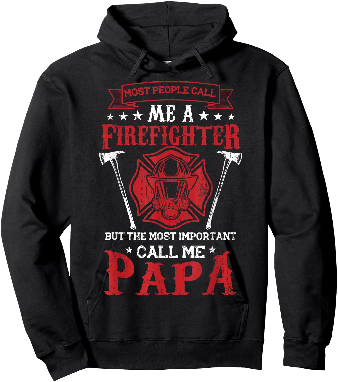 Some People Call Me Firefighter Funny Firemen Truck Graphic Hoodie - Hoodie | Black