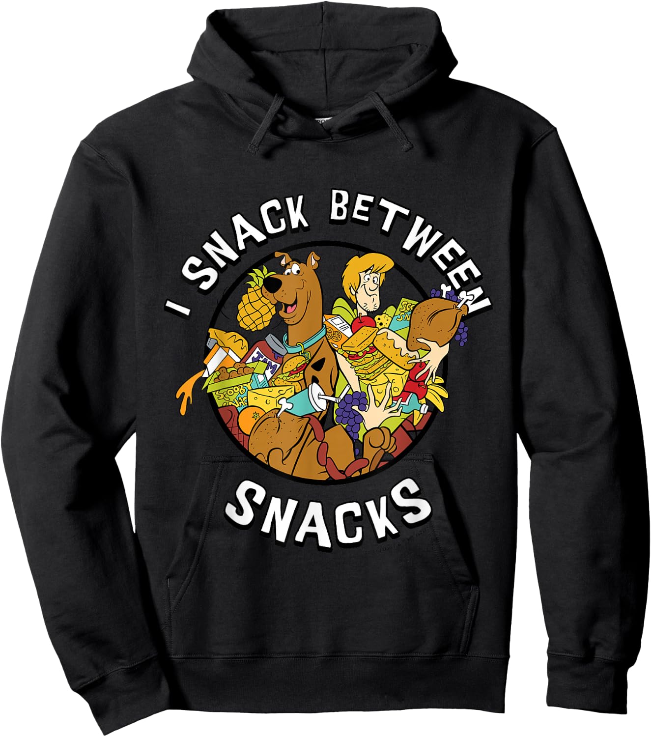 Scooby Doo I Snack Between Snacks Hoodie - Hoodie | Black