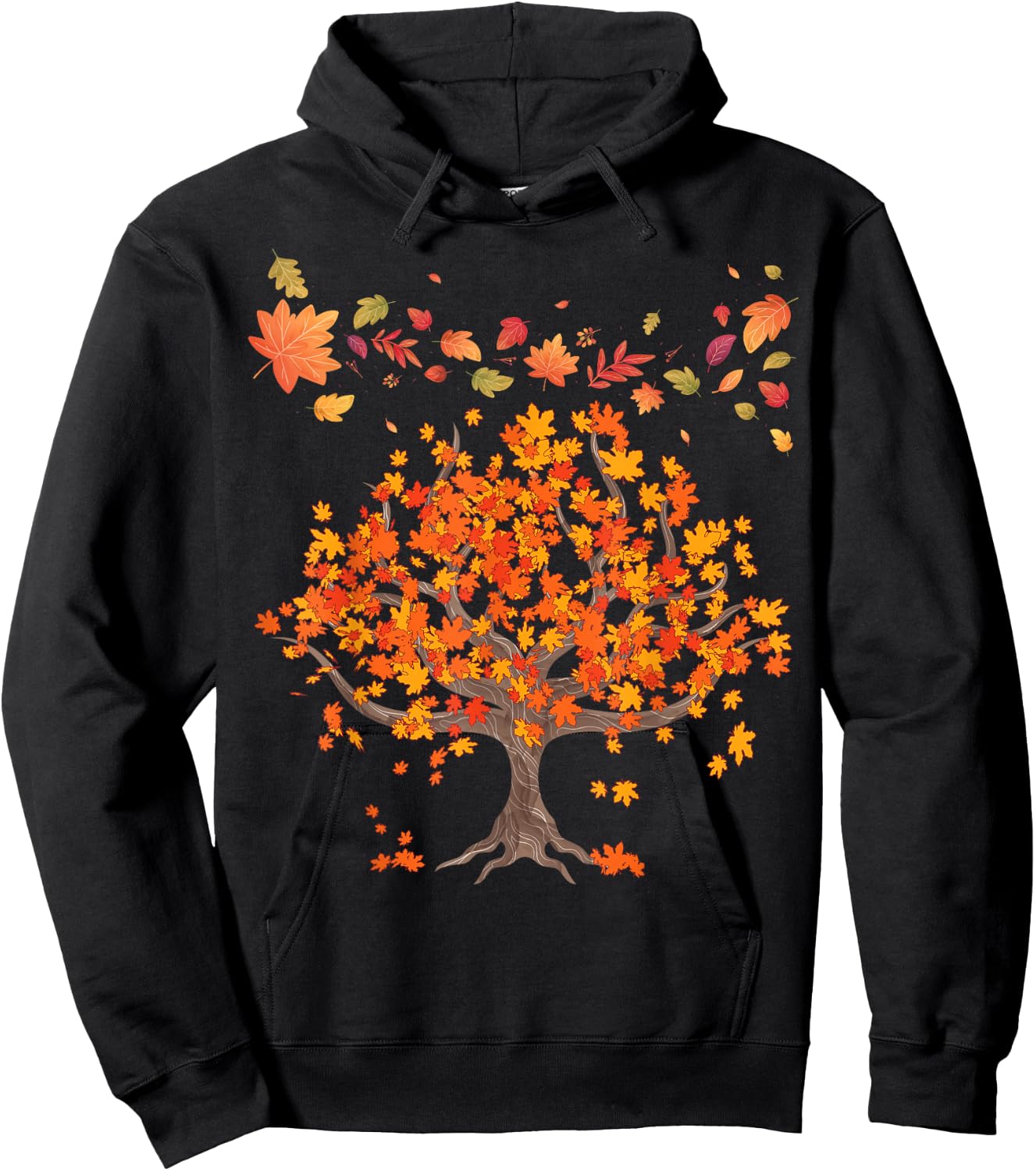 Autumn Lovers Colourful Leaves Natural Autumn Hoodie - Hoodie | Black