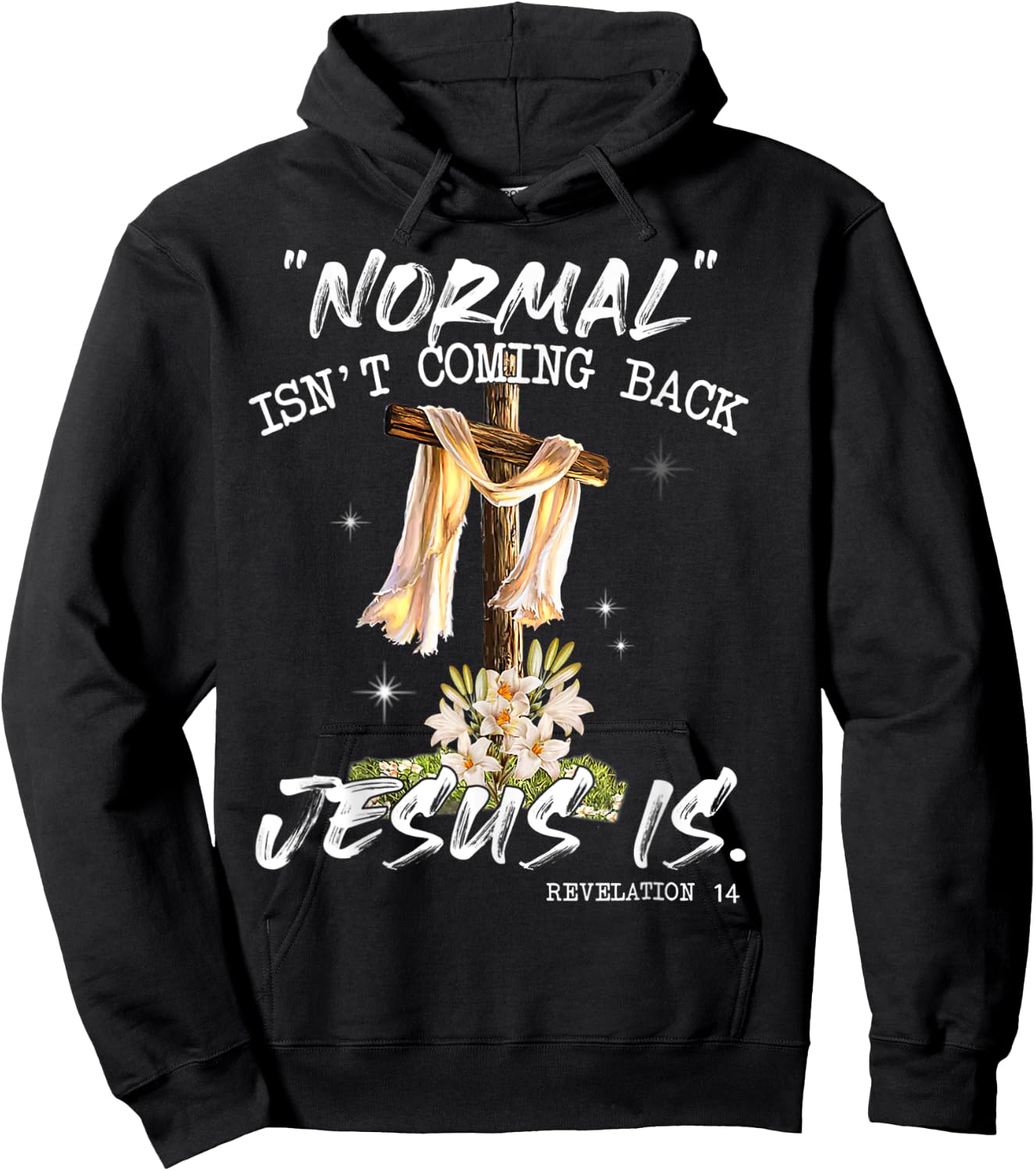 Normal Isn't Coming Back Jesus Is Shirt T Shirt Hoodie - Hoodie | Black