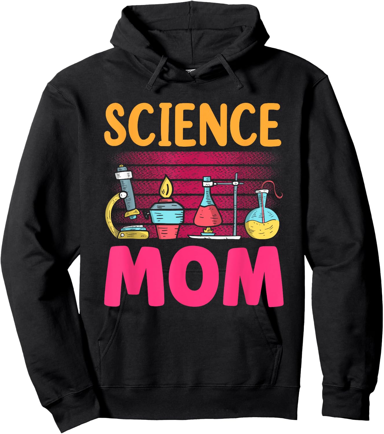 Science Mom Sayings Team Scientific Scientist Mother Mommy Hoodie - Hoodie | Black