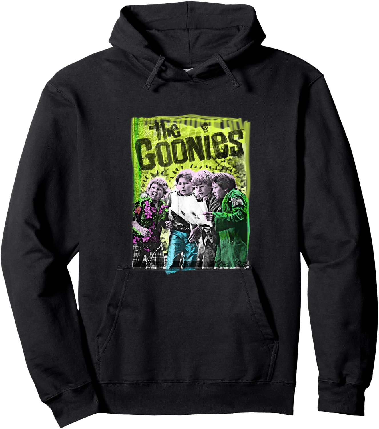 The Goonies Vintage Poster Hoodie - Hoodie | Black
