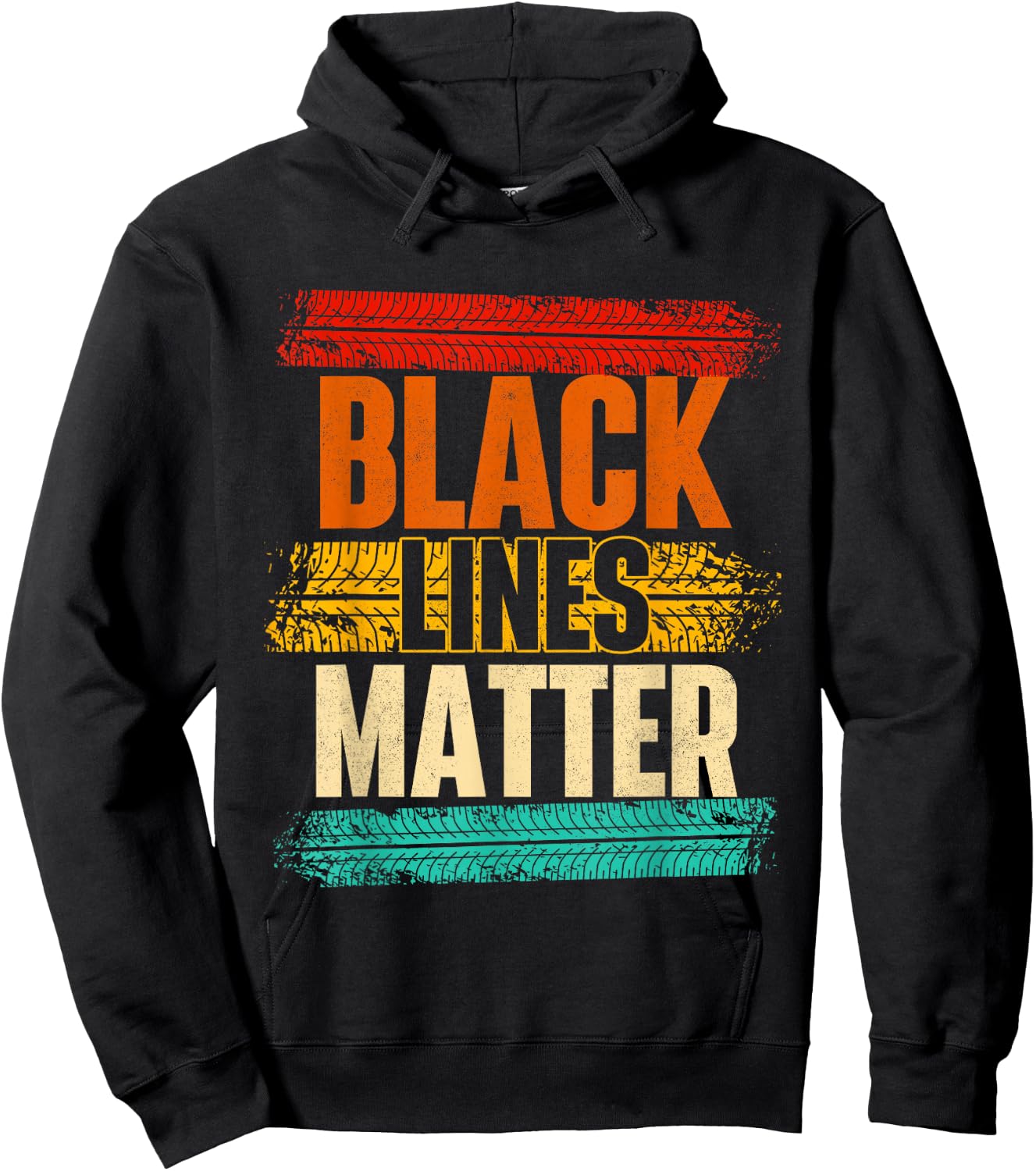 Black Lines Matter - Car Lover Auto Mechanic Racing Hoodie - Hoodie | Black