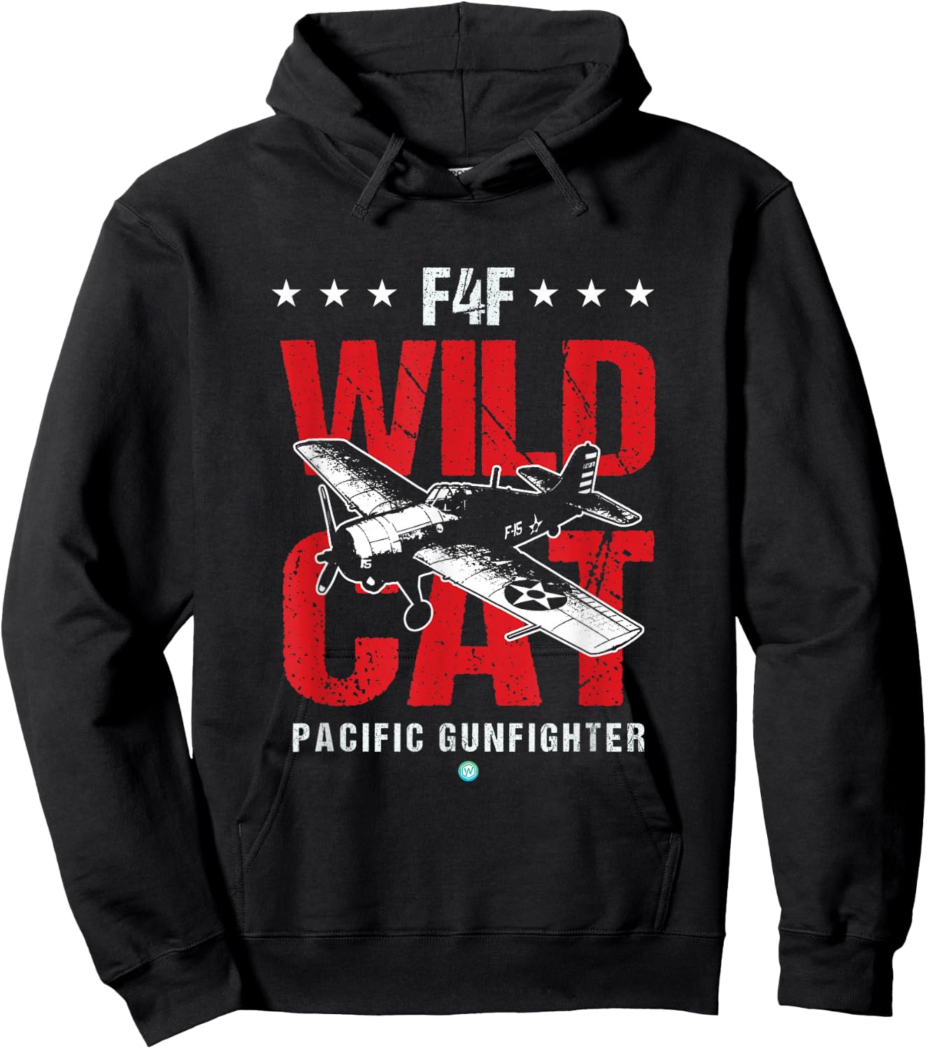 WW2 F4F Wildcat Shirt Vintage Machine Veteran Pilot Gift Hoodie - Hoodie | Black