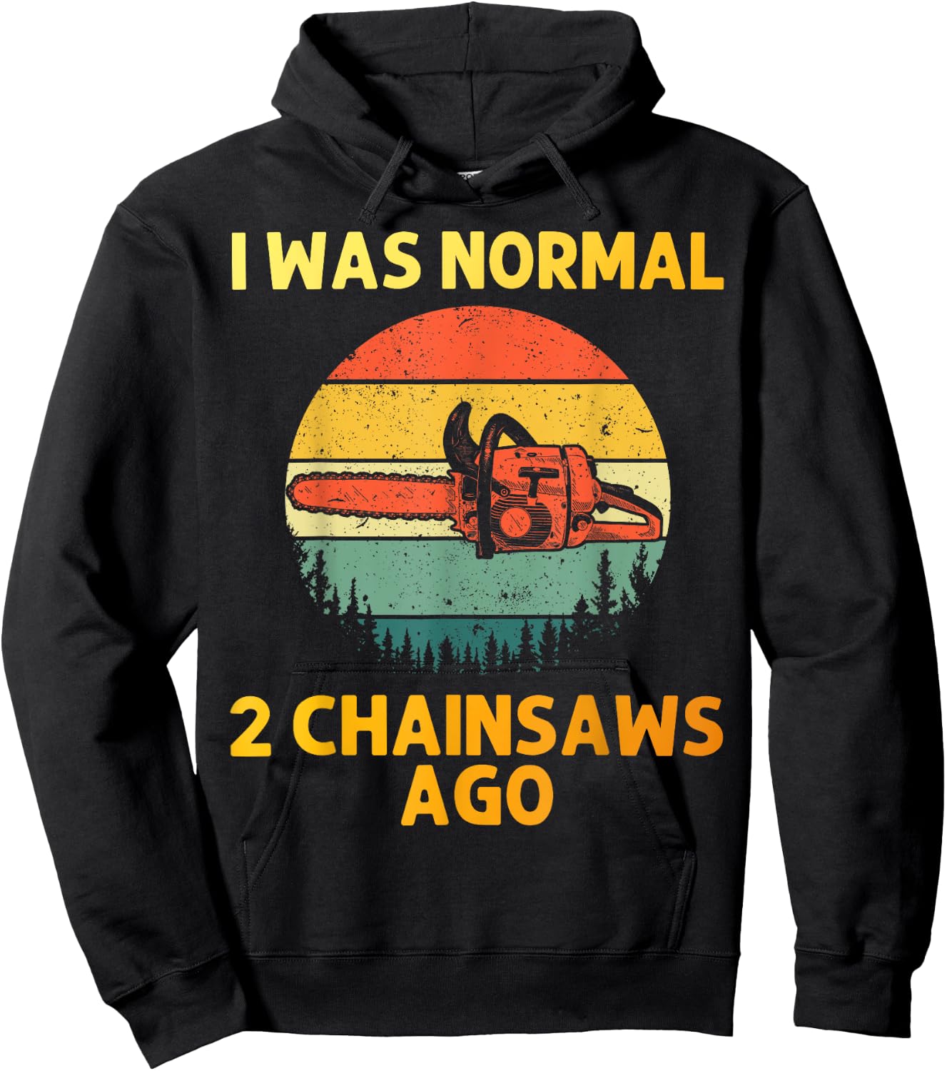 Funny Chainsaw Women Lumberjack Arborist Tree Cutter Hoodie - Hoodie | Black