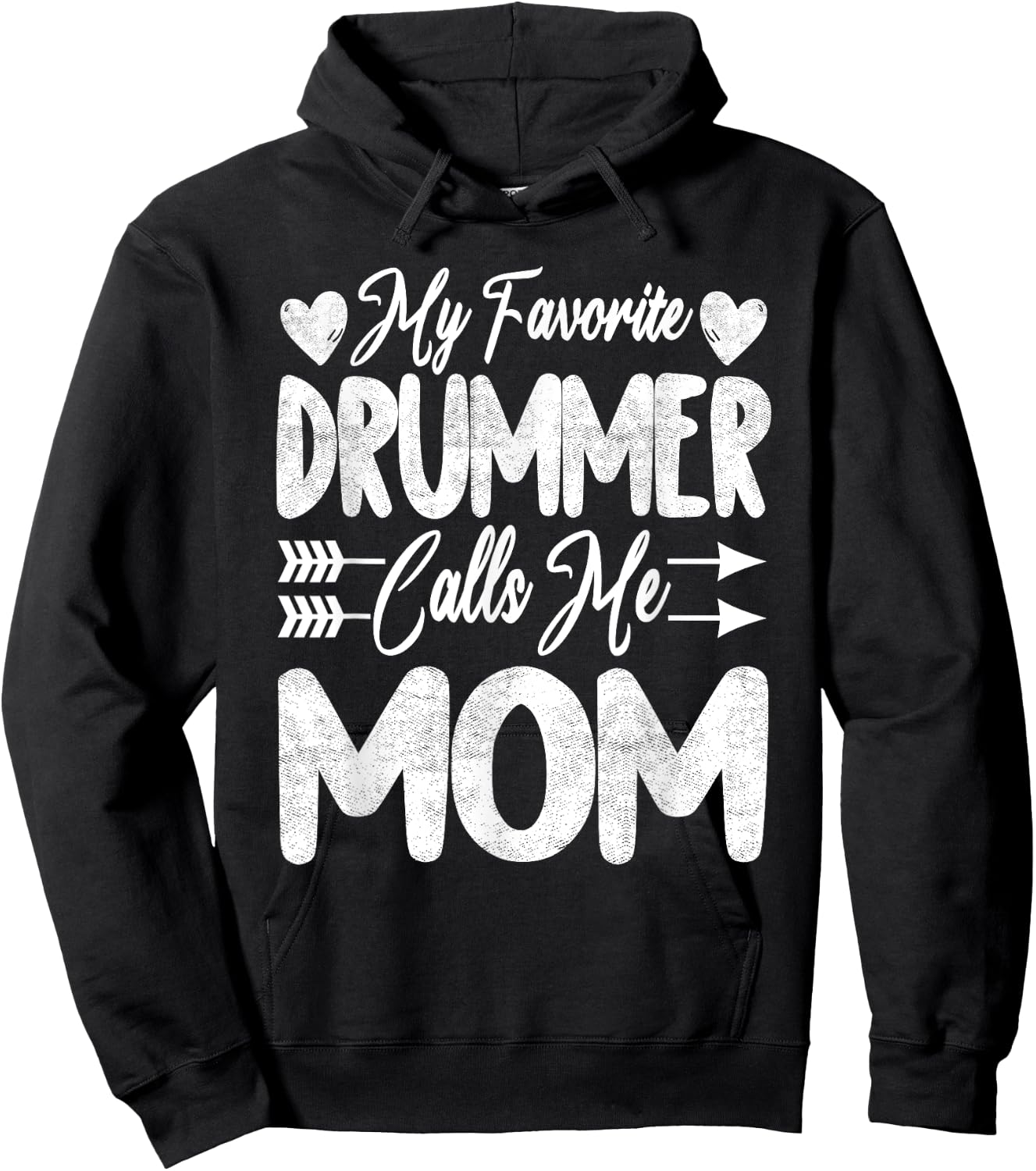 My Favorite Drummer Calls Me Mom Happy Mothers Day 2022 Hoodie - Hoodie | Black