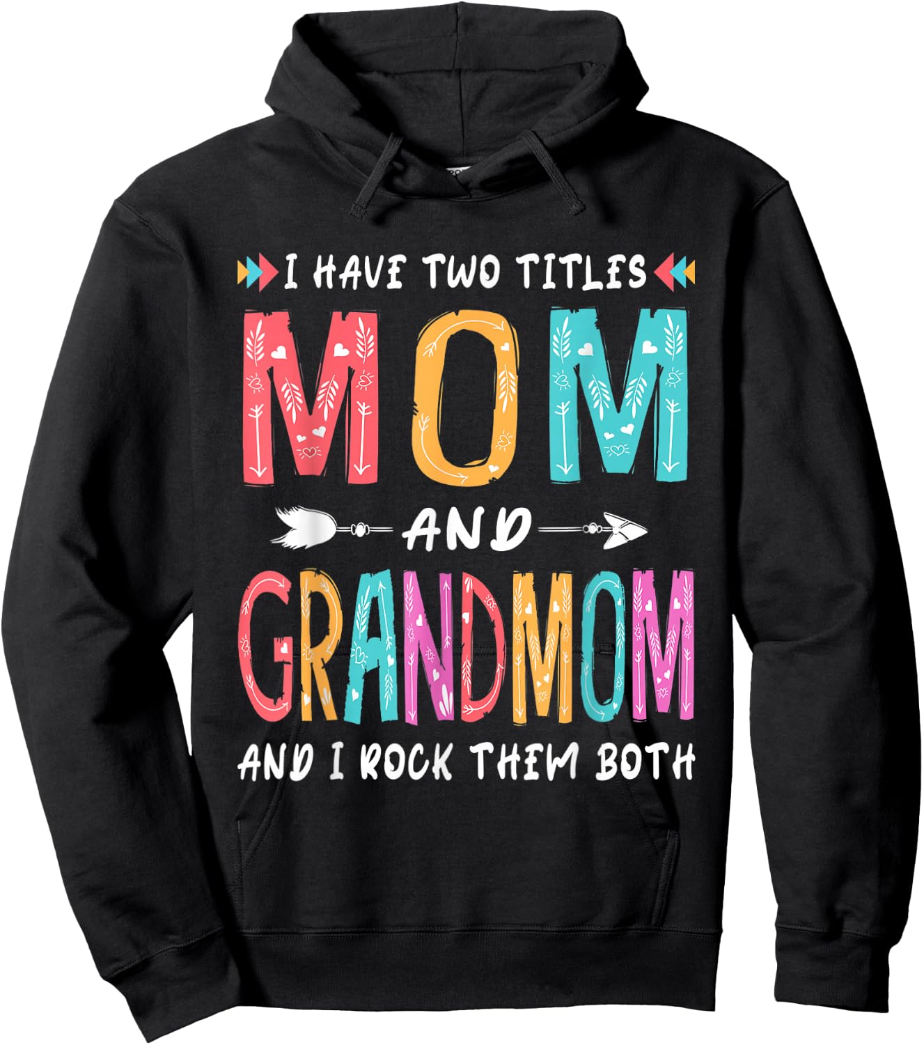I Have Two Titles Mom And Grandmom Mother's Day Gift Hoodie - Hoodie | Black