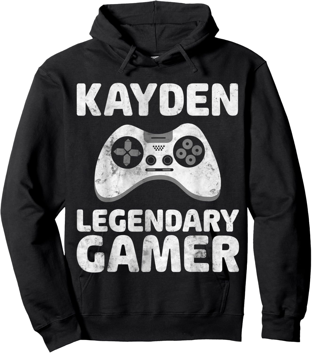 Personalized Legendary Gamer Shirt Kayden Name Video Gamer Hoodie - Hoodie | Black