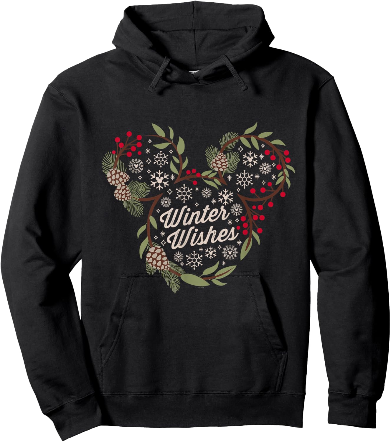 Disney Mickey Mouse Winter Wishes Hoodie - Hoodie | Black