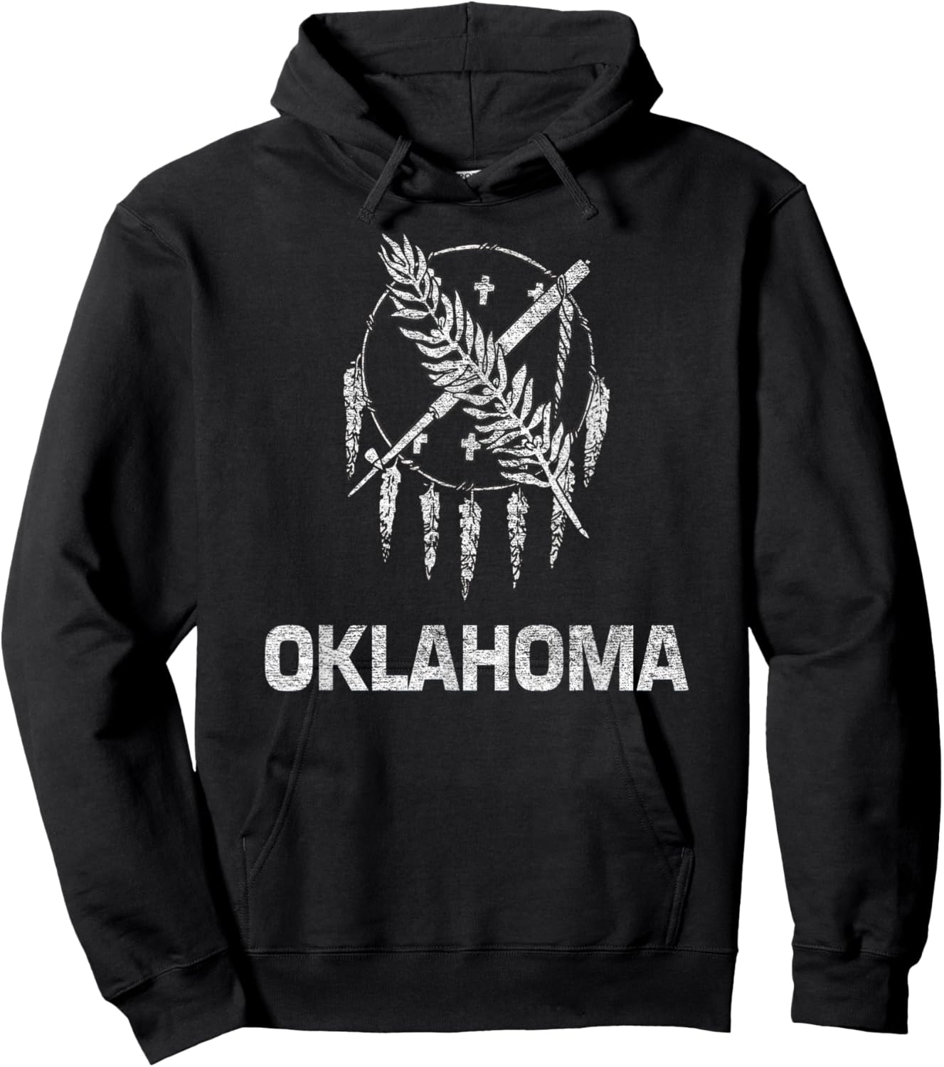 State Flag of Oklahoma Hoodie - Hoodie | Black