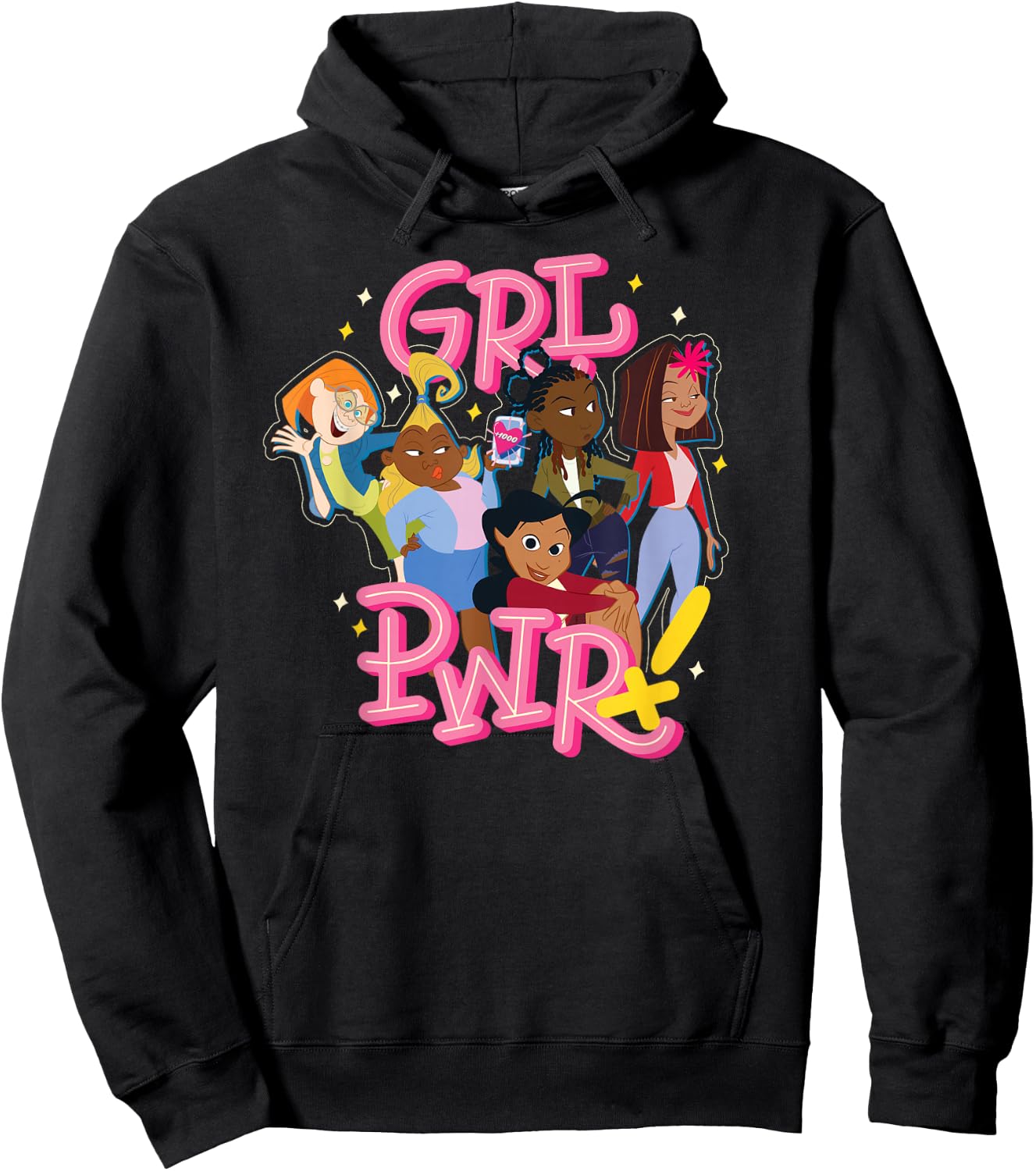 Disney Proud Family GRL PWR Girl Power Besties Hoodie - Hoodie | Black