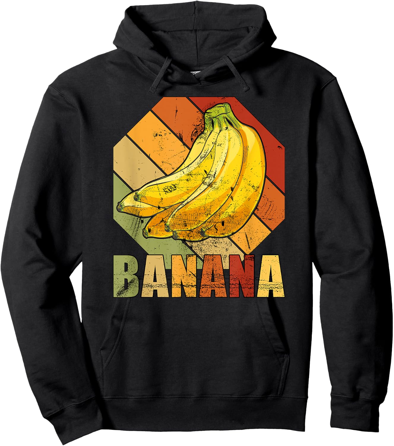 Retro banana banana Hoodie - Hoodie | Black