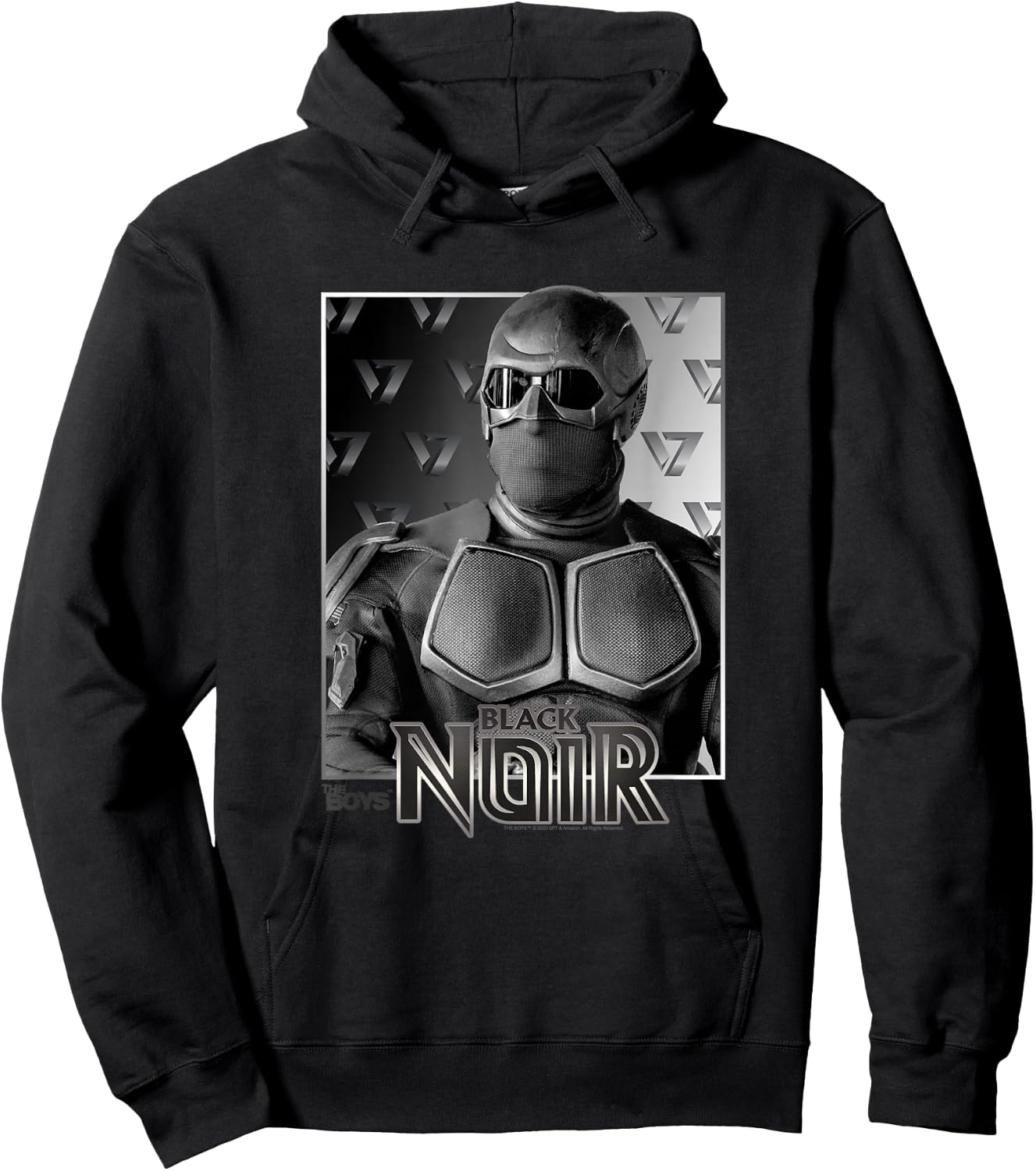 The Boys Black Noir Portrait Superhero TV Show Hoodie - Hoodie | Black
