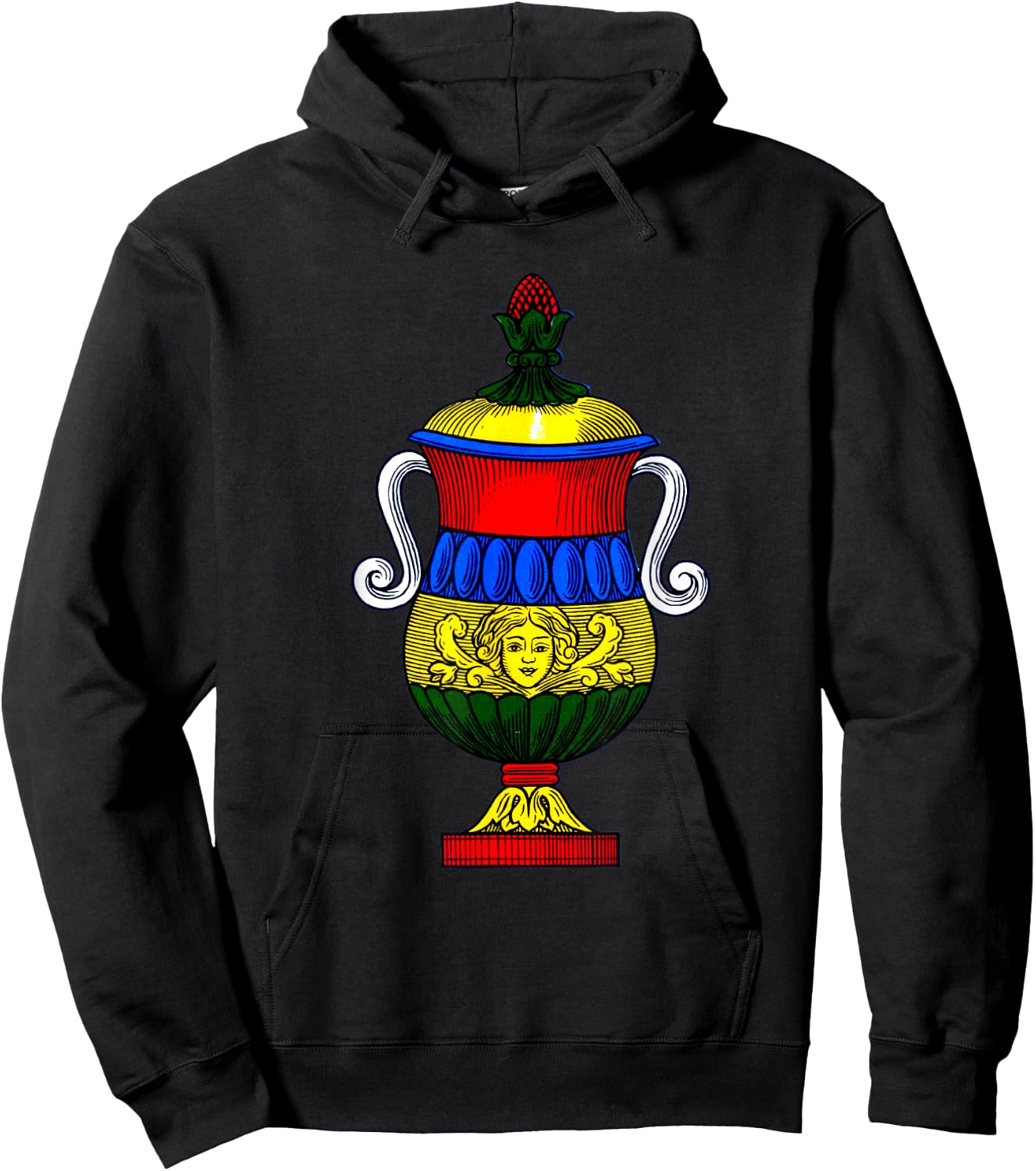 Ace of Cups [Neapolitan Cards] The Italian Playing Cards Hoodie - Hoodie | Black