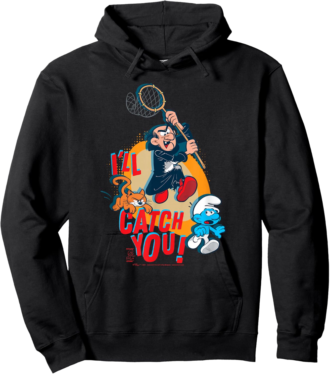 The Smurfs Gargamel Azrael I'll Catch You! Hoodie - Hoodie | Black