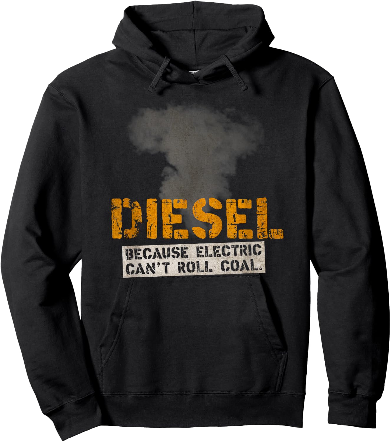 "Diesel Roll Coal" for Diesel Mechanics & Truckers Hoodie - Hoodie | Black