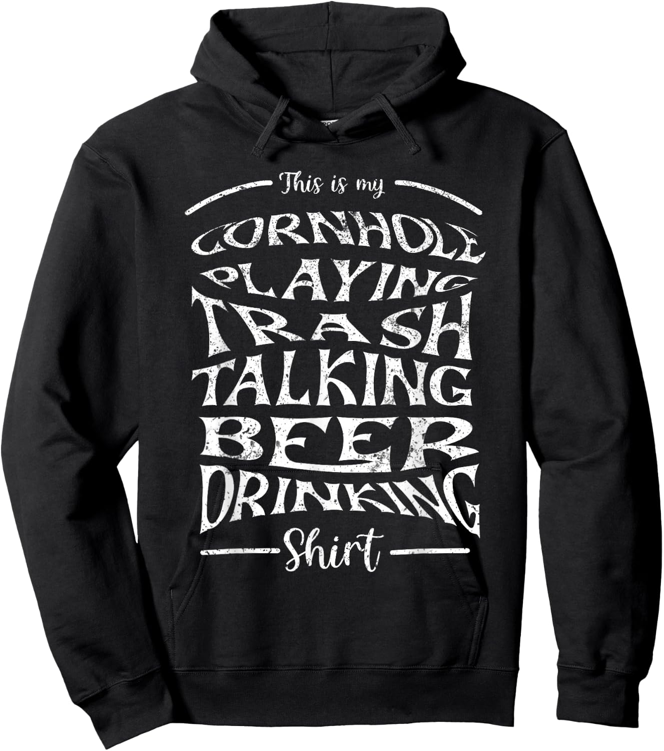 Beer & Cornhole Hoodie - Hoodie | Black