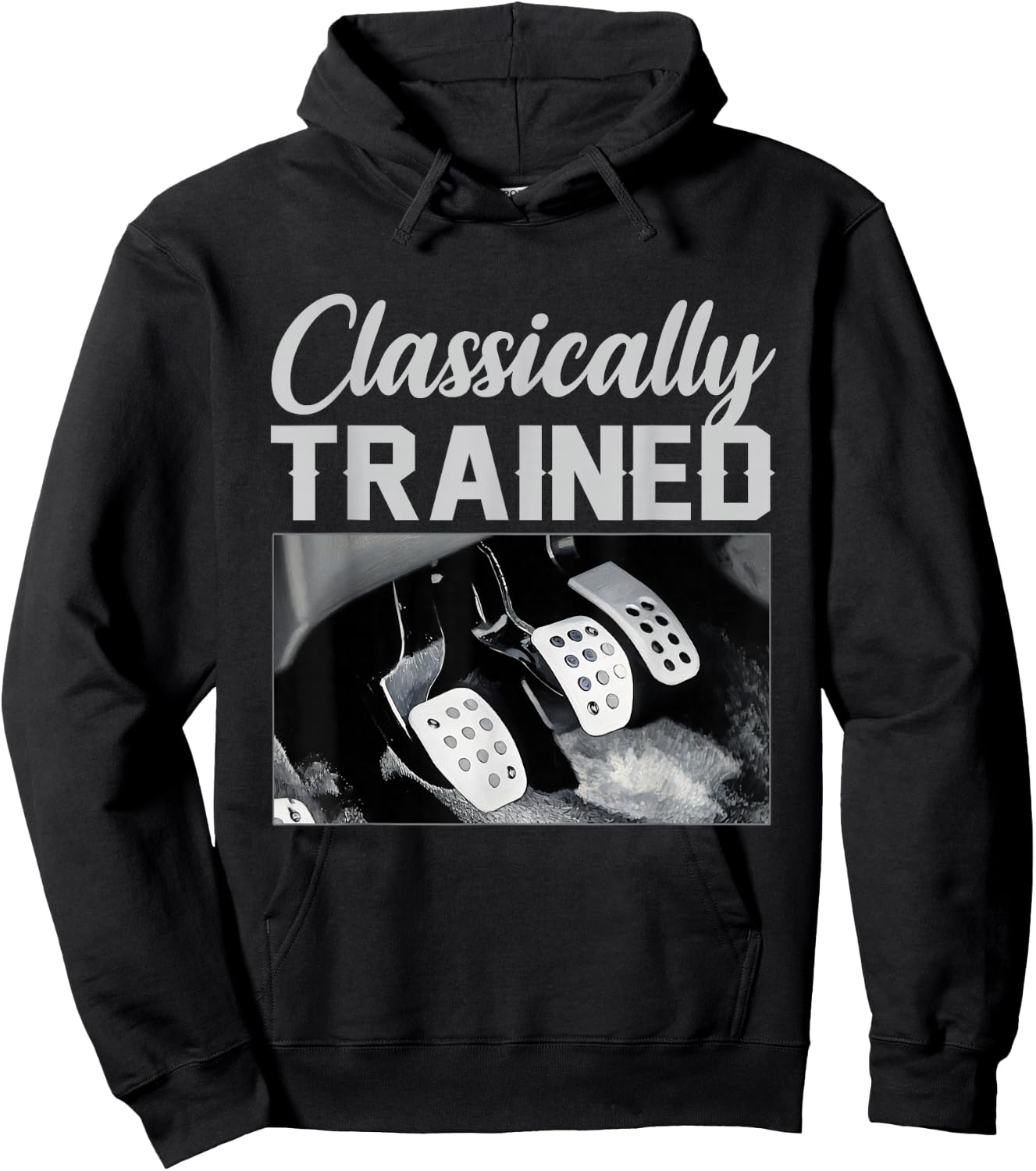 Classically Trained Racing Three Pedals Manual Transmission Hoodie - Hoodie | Black
