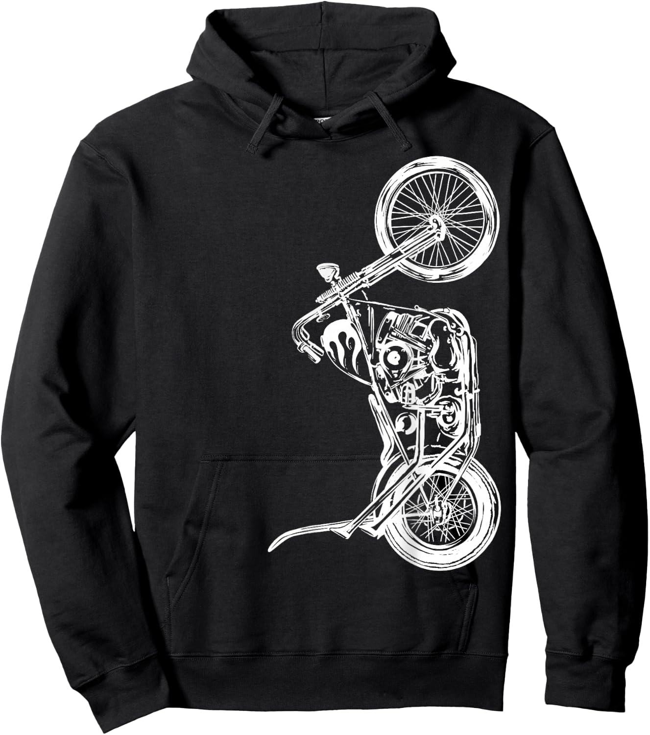Chopper - Knucklehead - Panhead - Shovelhead Motorcycle Hoodie - Hoodie | Black