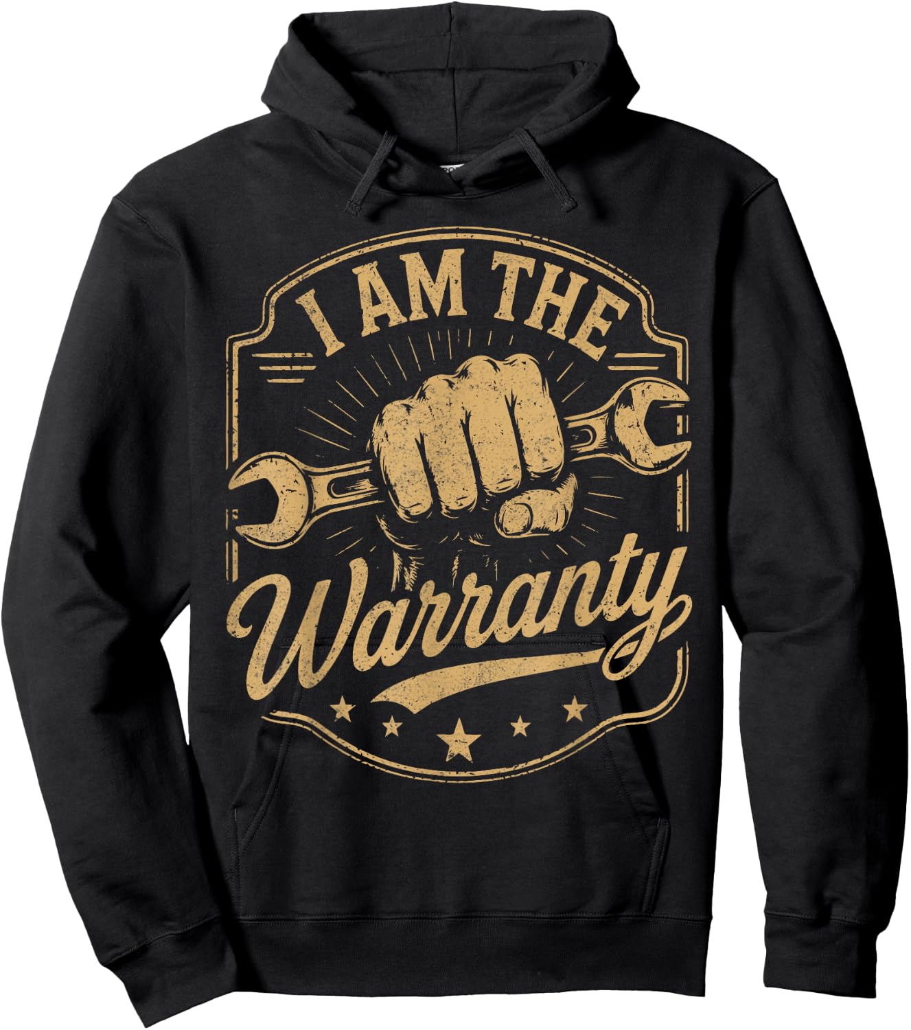 I Am The Warranty Car Lover Mechanic Car Parts Repair Guy Hoodie - Hoodie | Black