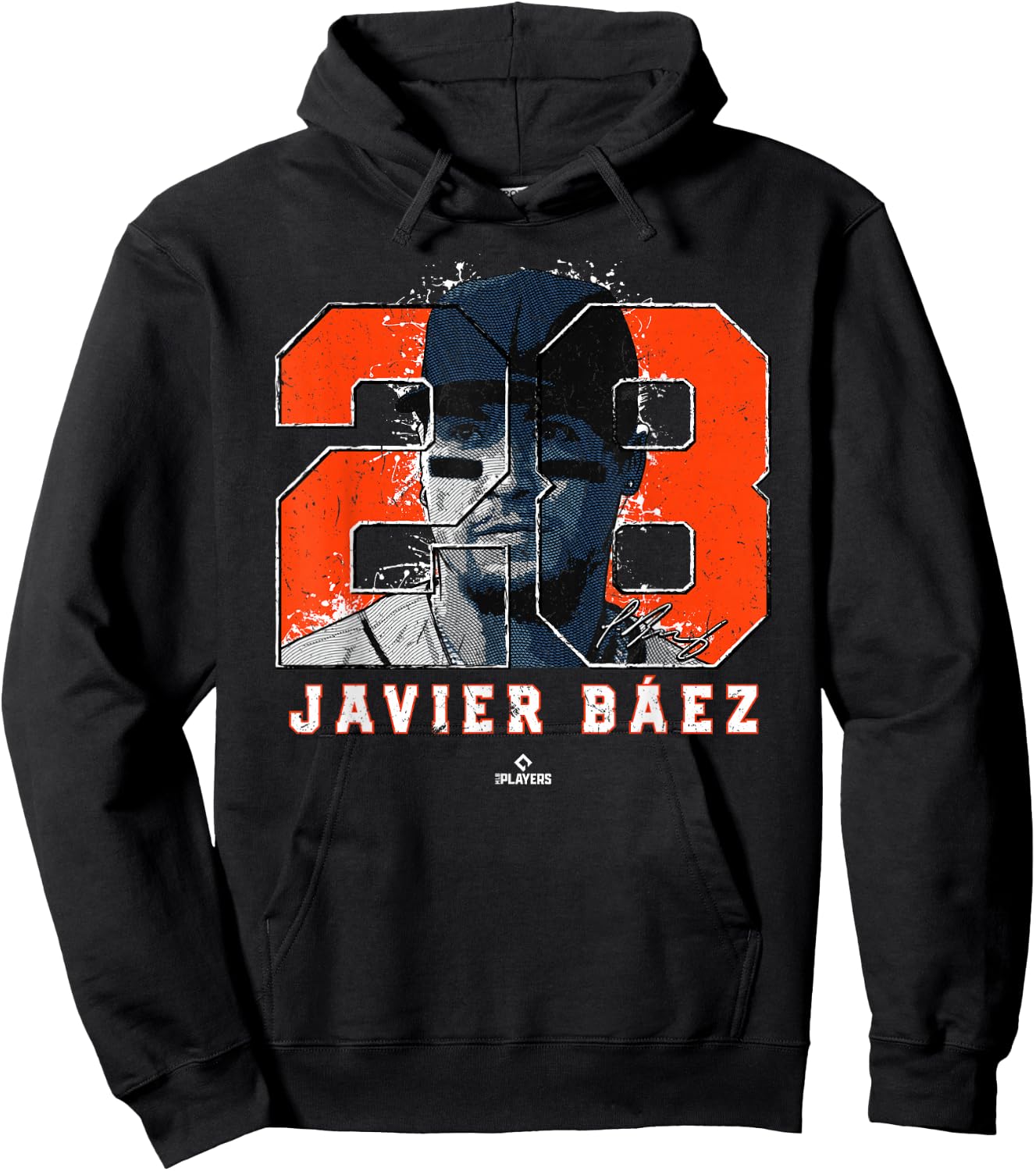 Javier Baez Silhouette Detroit Michigan MLBPA Hoodie - Hoodie | Black