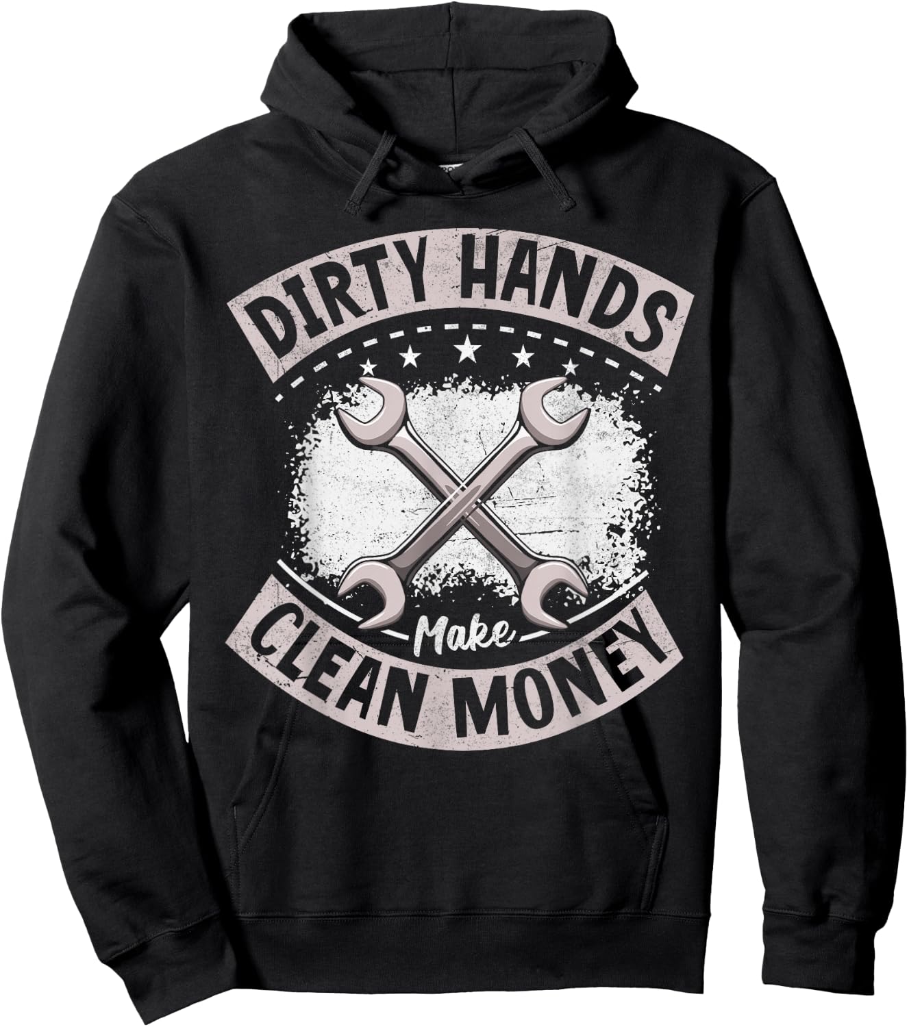 My Hands May Be Dirty But My Money Is Clean Mechanic Repair Hoodie - Hoodie | Black