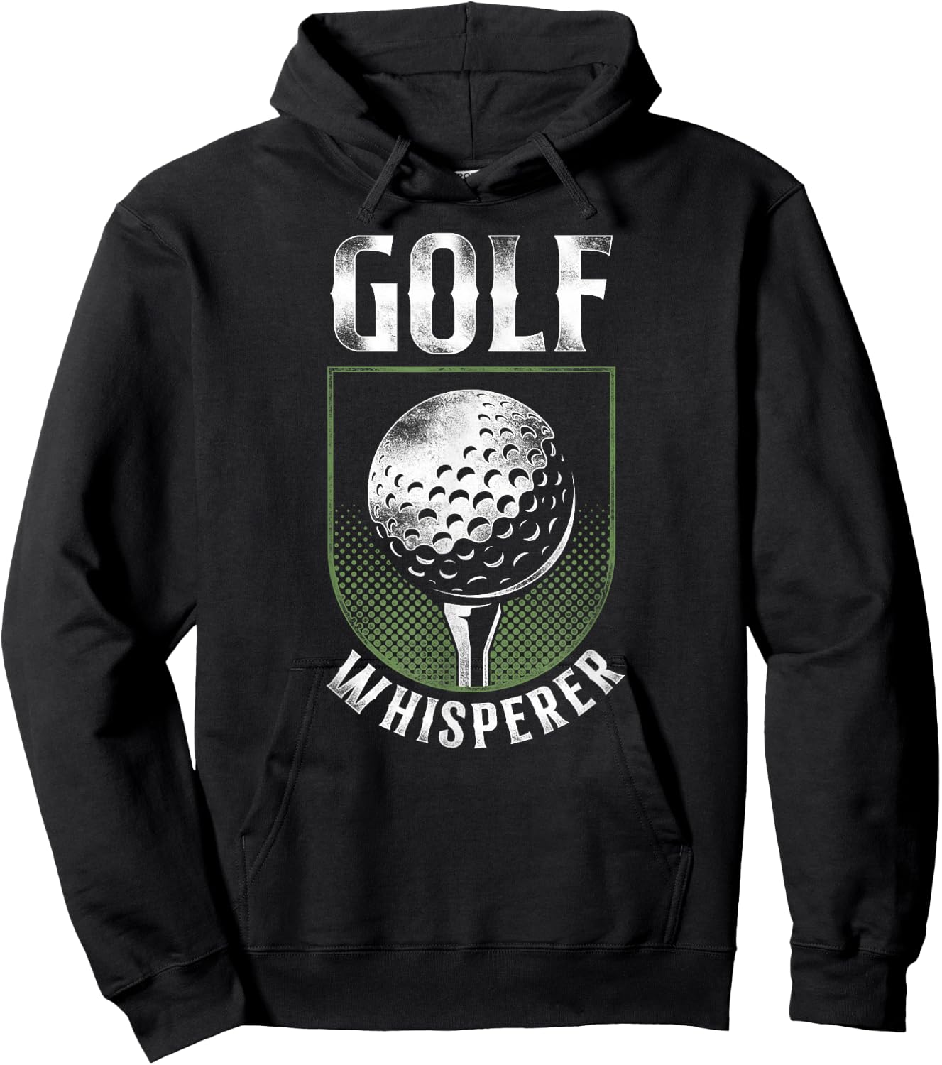 Golf Vintage Ball Golf Whisperer Hoodie - Hoodie | Black